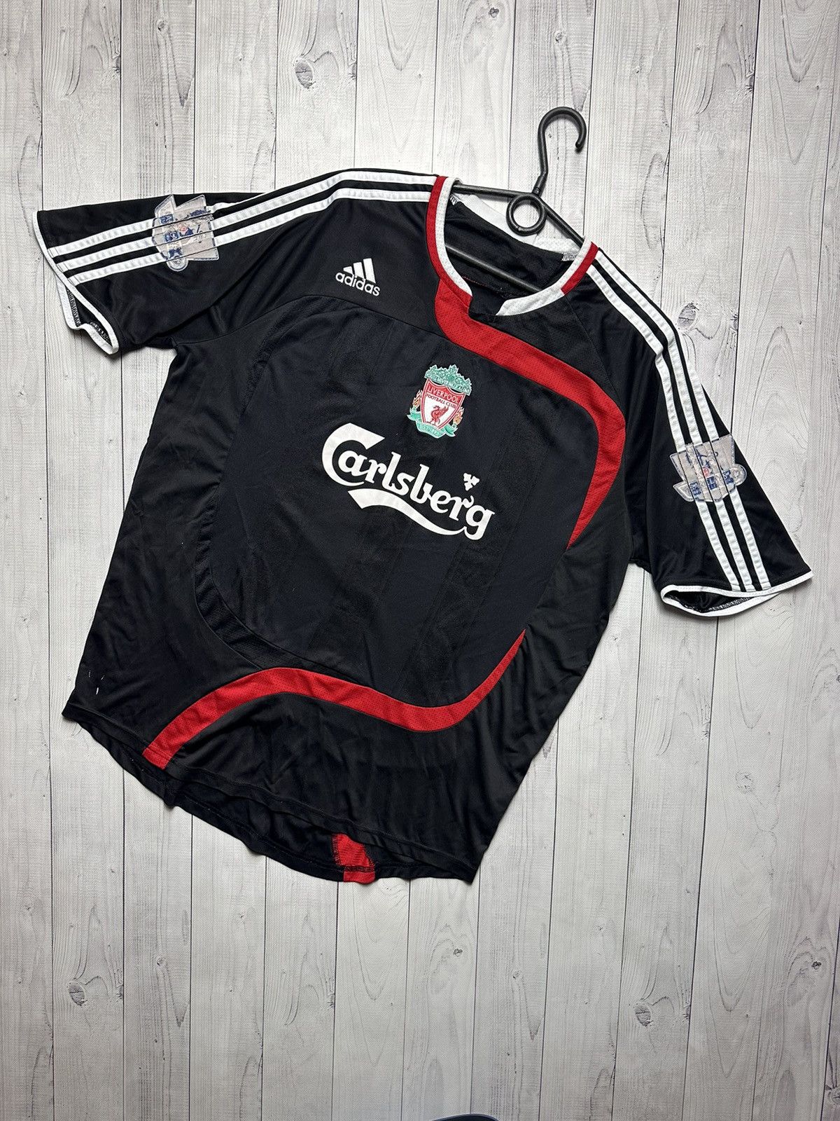 Adidas × Vintage Vintage adidas Liverpool soccer jersey size L black 9 Torres Size US L / EU 52-54 / 3 - 2 Thumbnail