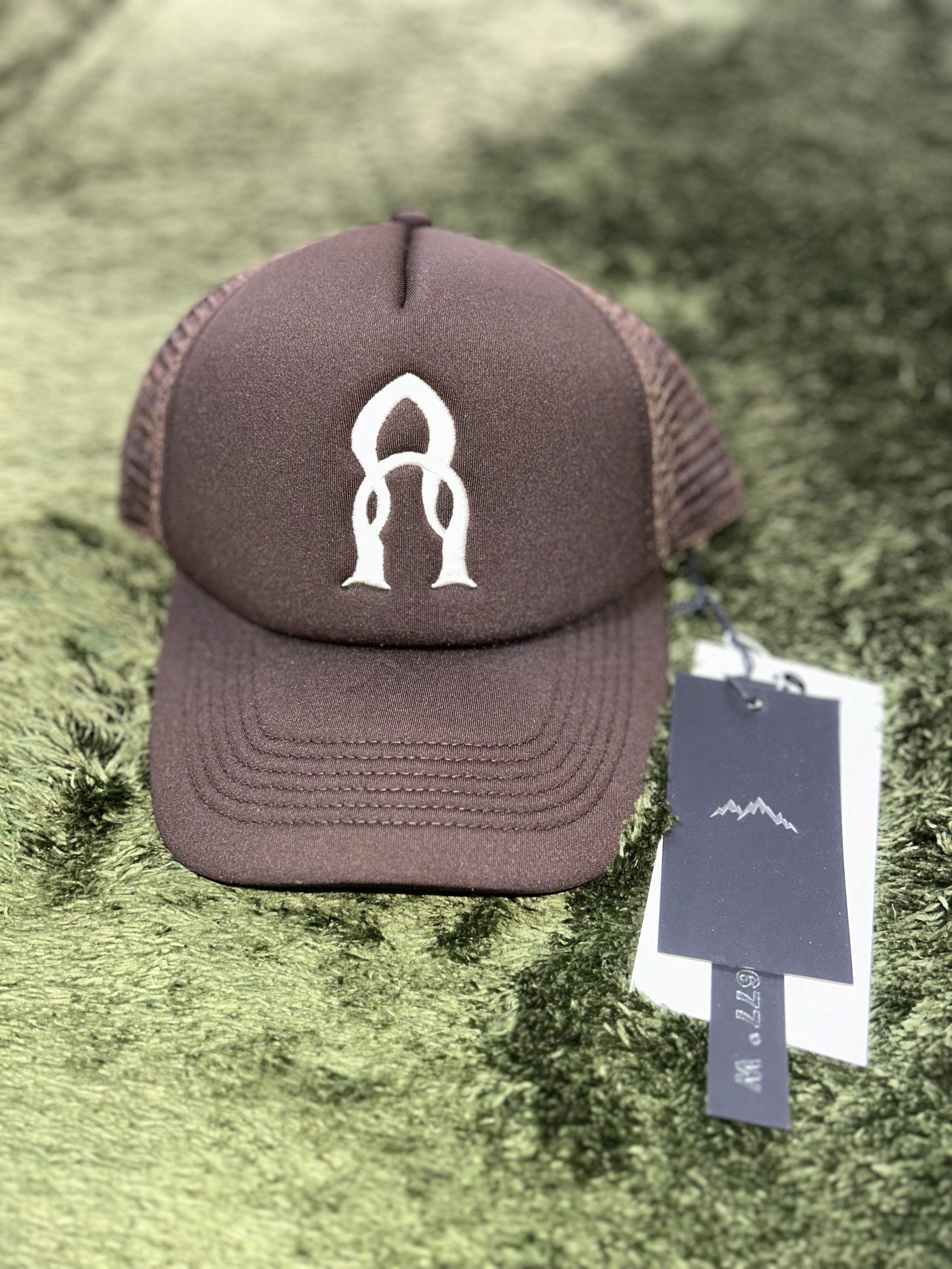 Afield Out afield out trucker cap brown logo embroidery Size ONE SIZE - 1 Thumbnail