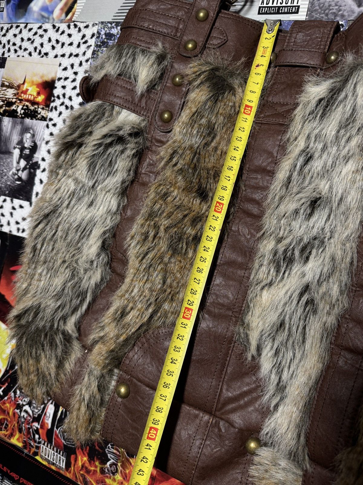 Japanese Brand Vintage Faux Fur Big Shoulder Bag Size ONE SIZE - 5 Thumbnail