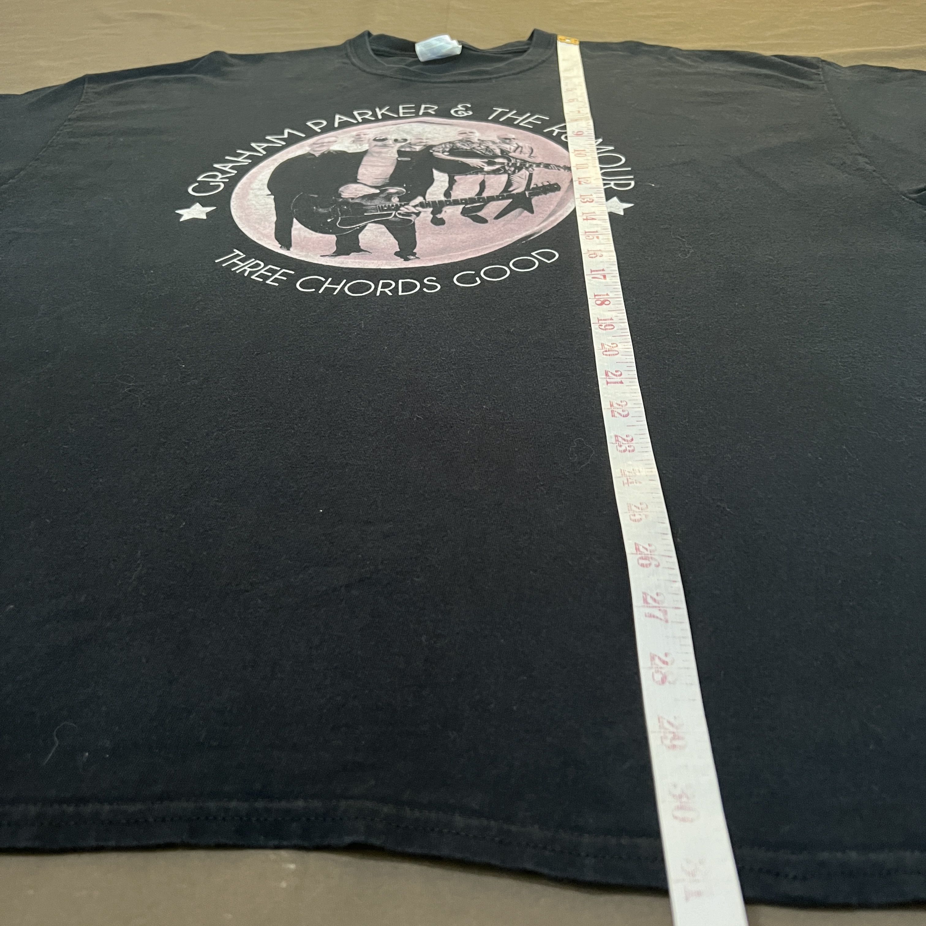 Band Tees Graham Parker & The Rumour Three ChordsGood Tee 2XL New wave Size US XXL / EU 58 / 5 - 7 Thumbnail