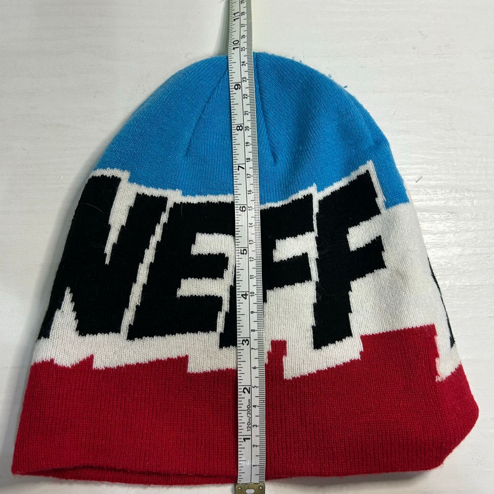 NEFF NEFF Cartoon Logo Beanie Blue Red White OSFA Size ONE SIZE - 4 Thumbnail