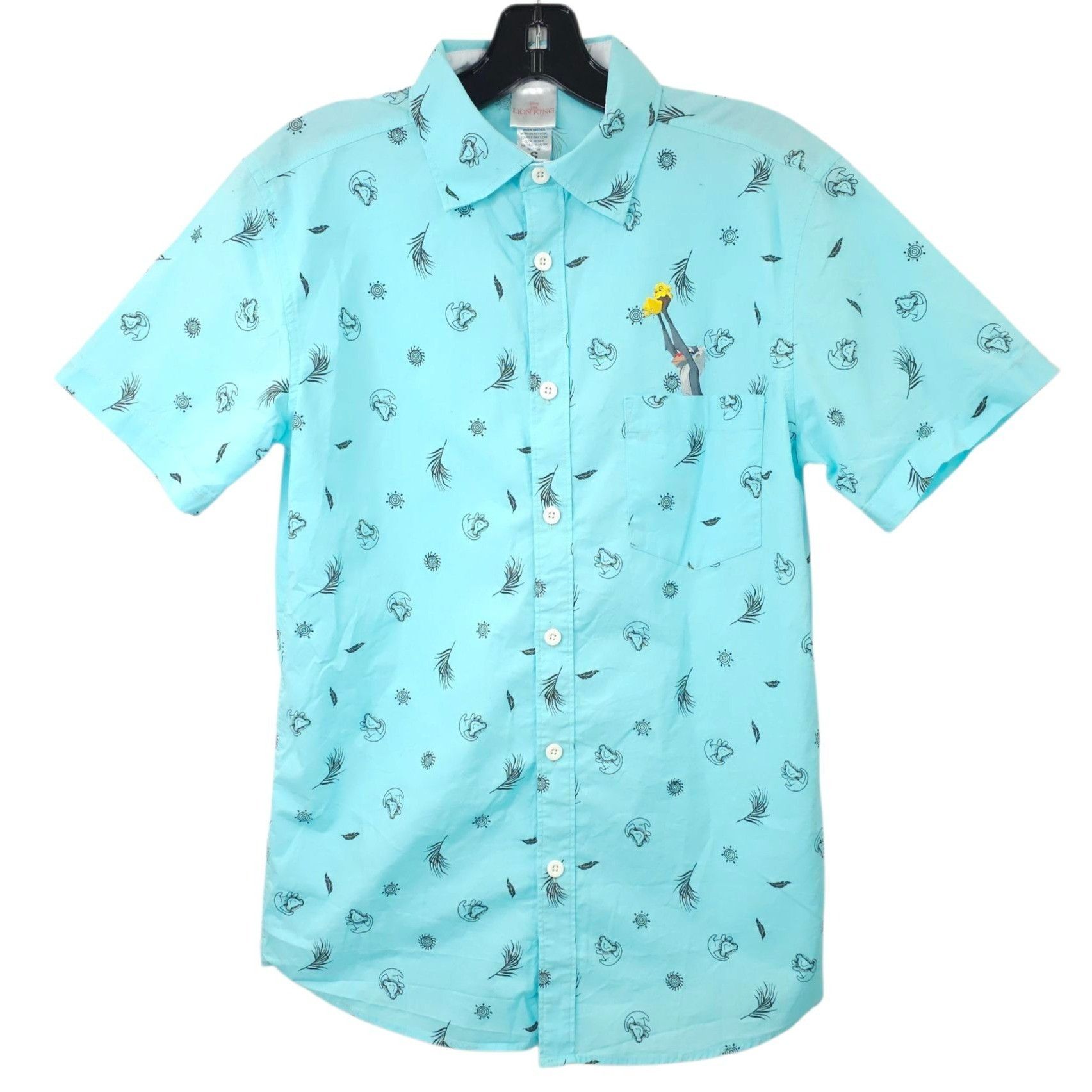 Disney Disney The Lion King Woven Button Front Shirt Adult S Simba Size US S / EU 44-46 / 1 - 1 Thumbnail