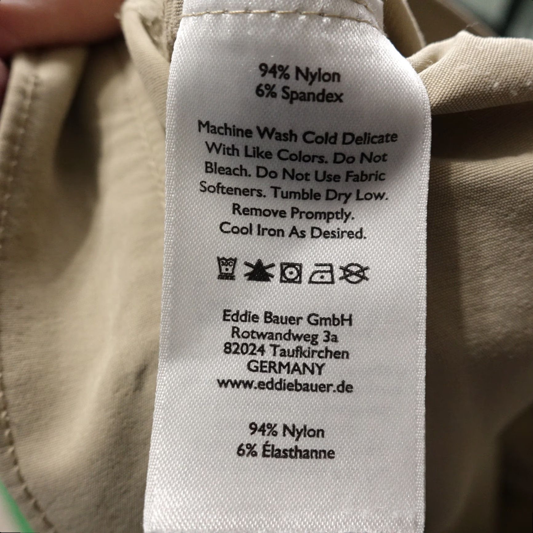Eddie Bauer Vintage Eddie Bauer Travex Nylon Blend Beige Tan Lightweight Men's Hiking Pants 36x30 Size US 36 / EU 52 - 8 Thumbnail