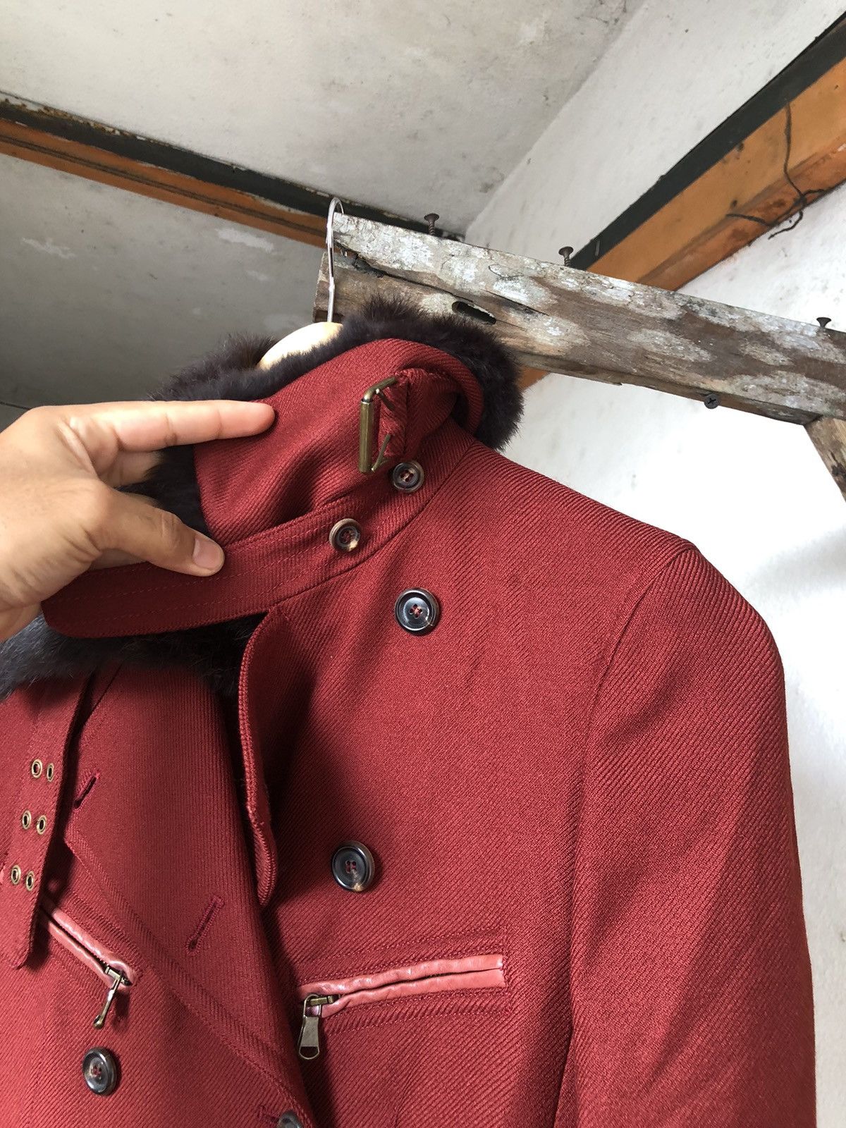 Donna Karan Rare❗️Donna Karan New York Jacket With Fur Size S / US 4 / IT 40 - 7 Thumbnail