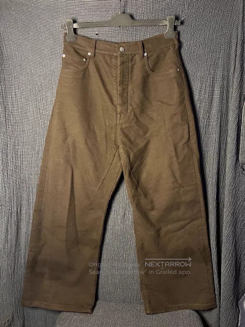 Rick Owens Rick Owens Brown Wide Leg Denim Pants Size US 32 / EU 48 - 4 Thumbnail