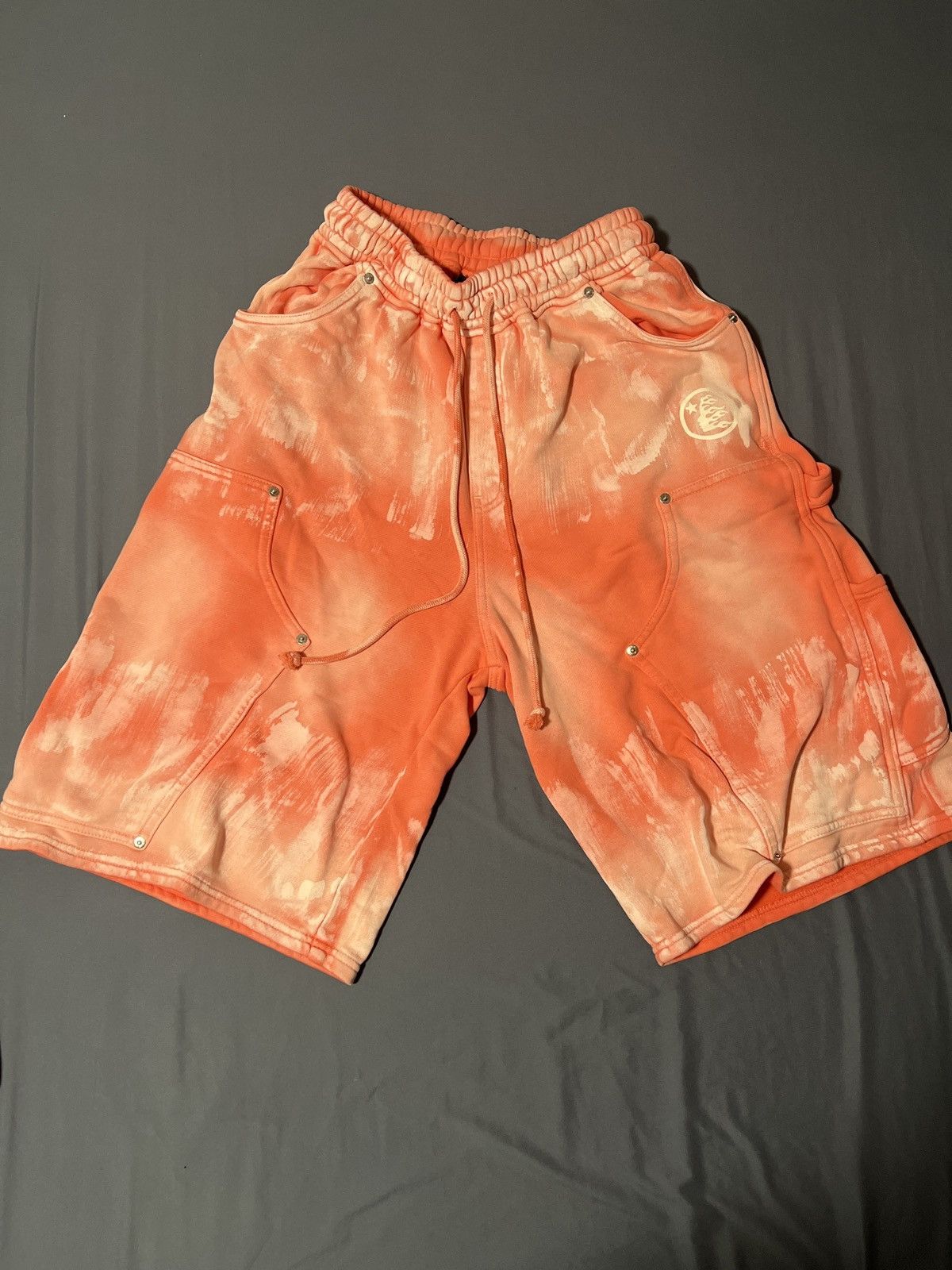 HELLSTAR Hellstar Pink Terry Carpenter Shorts Size US 32 / EU 48 - 1 Thumbnail