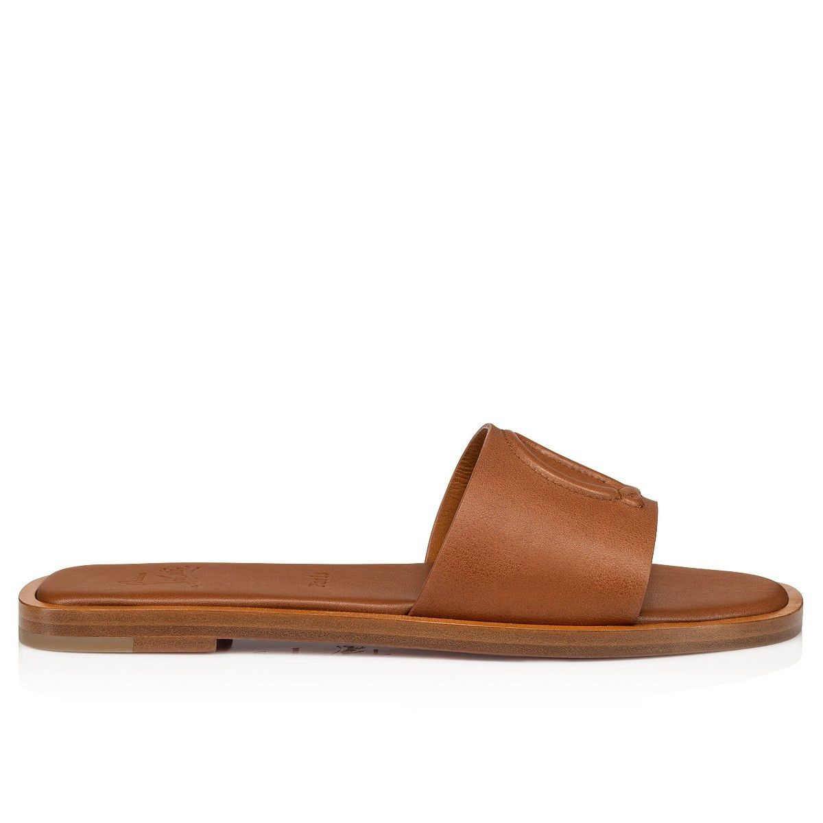 Christian Louboutin oc11z0126 CL Mule in Brown Size US 7 / IT 37 - 2 Thumbnail