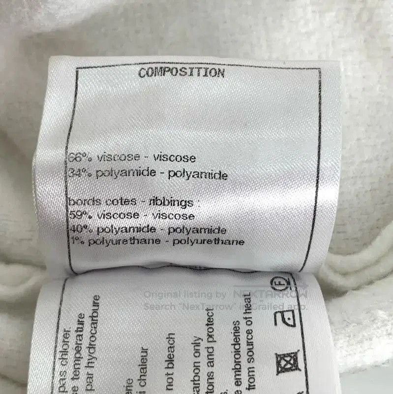 Chanel Chanel White Wool Short Sleeve Sweater . Size S / US 4 / IT 40 - 8 Thumbnail