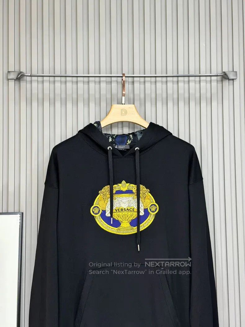 Versace Versace Black printed hooded sweatshirt Size US M / EU 48-50 / 2 - 3 Thumbnail