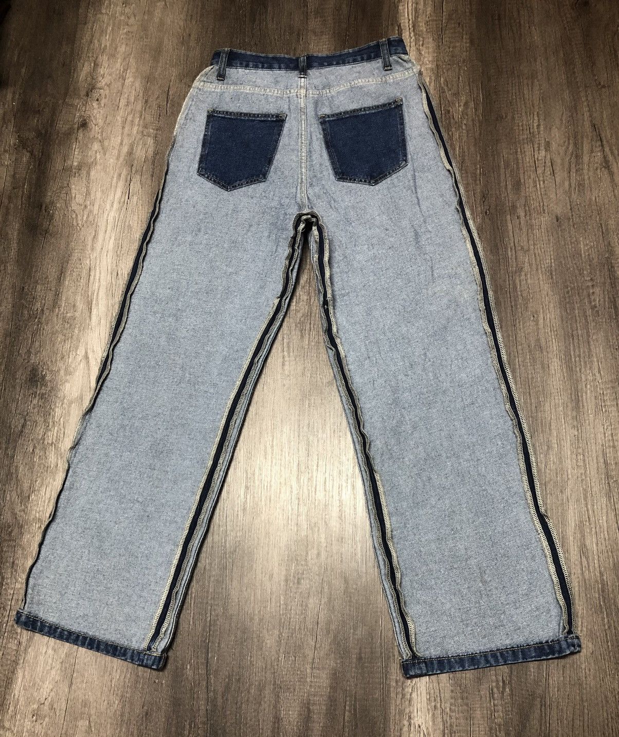 Japanese Brand me+em select Jeans Rare Design (unisex) Size US 28 / EU 44 - 2 Thumbnail