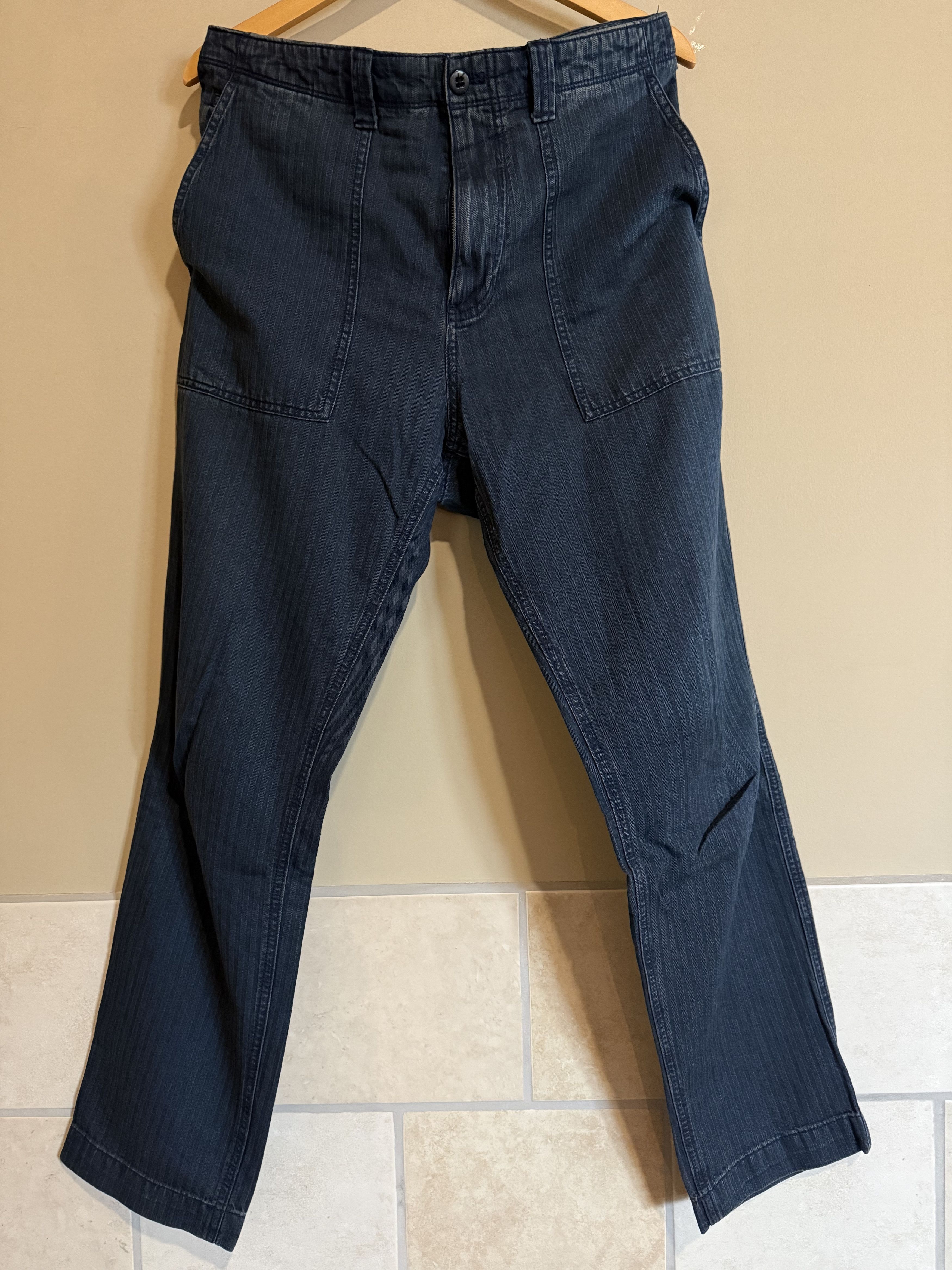 Gap Gap, Blue Cotton Twill Utility Pants, Men's 36x32 Size US 36 / EU 52 - 1 Thumbnail