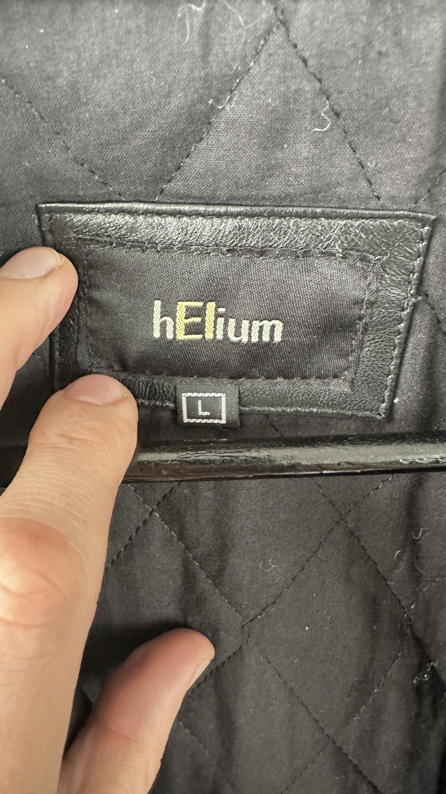 Other HELIUM Real Leather Biker Jacket Quilted Moto Biker Coat Size US L / EU 52-54 / 3 - 18 Thumbnail