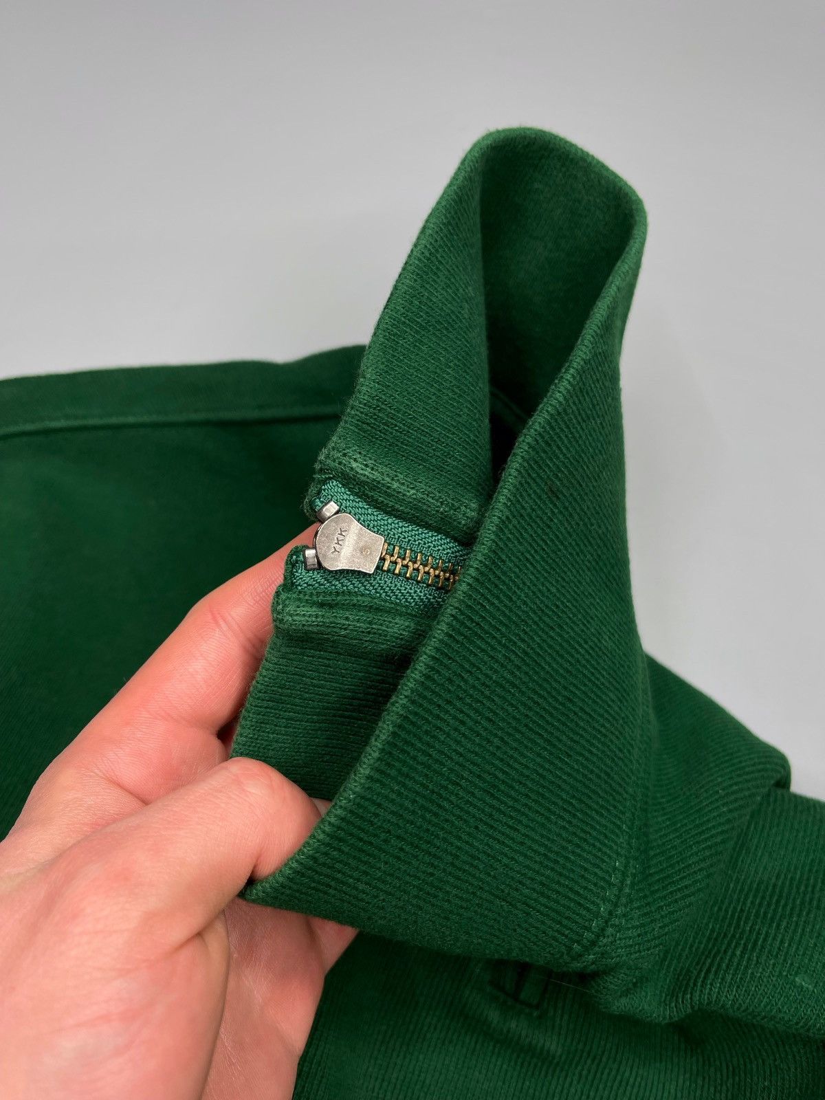 Polo Ralph Lauren × Vintage Vintage Polo Ralph Lauren 1/4 Zip Sweater Green Size US M / EU 48-50 / 2 - 5 Thumbnail