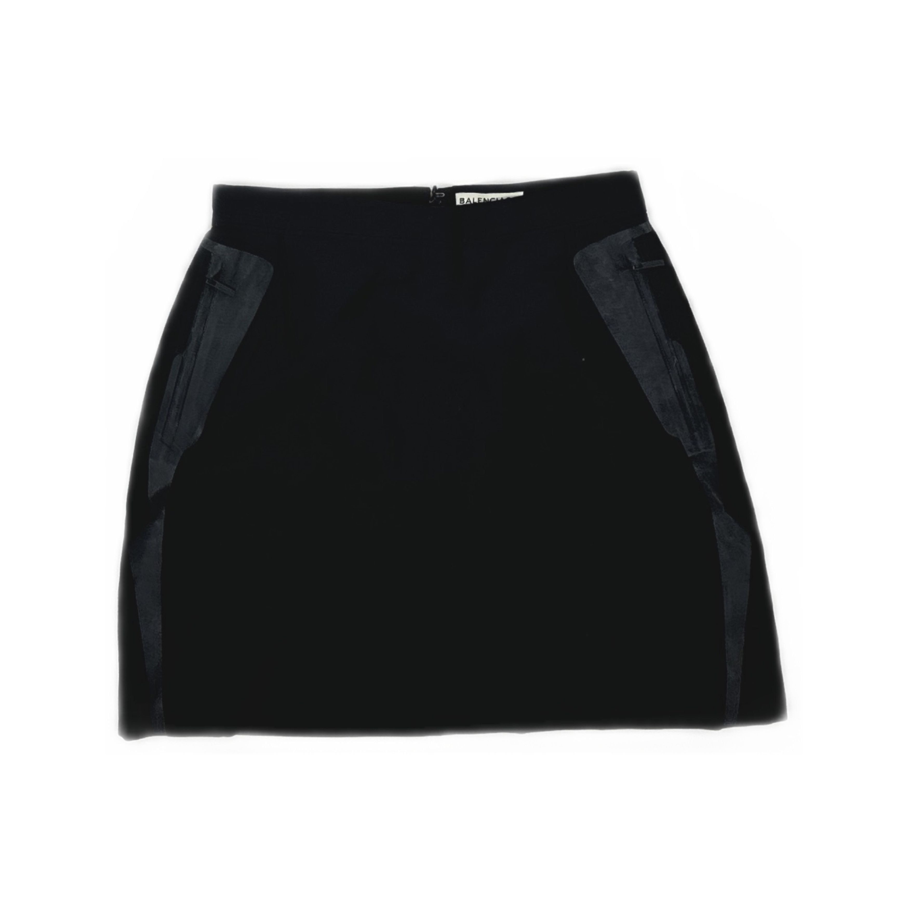 Balenciaga Balenciaga Black Zip Pocket Mini Skirt Size 36 Size 25" / US 0 / IT 36 - 1 Thumbnail
