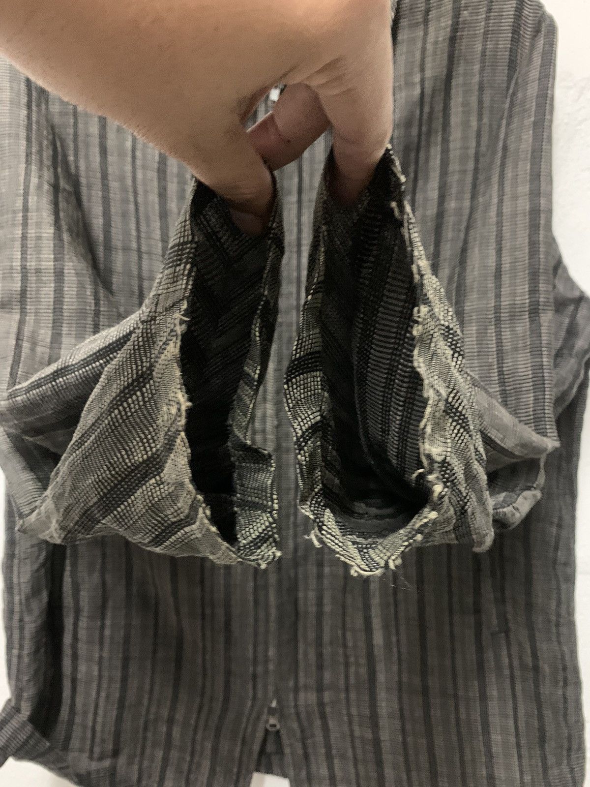 Yohji Yamamoto Yohji Yamamoto Linen Rayon Blend Light Zipper Jacket Size US M / EU 48-50 / 2 - 15 Thumbnail