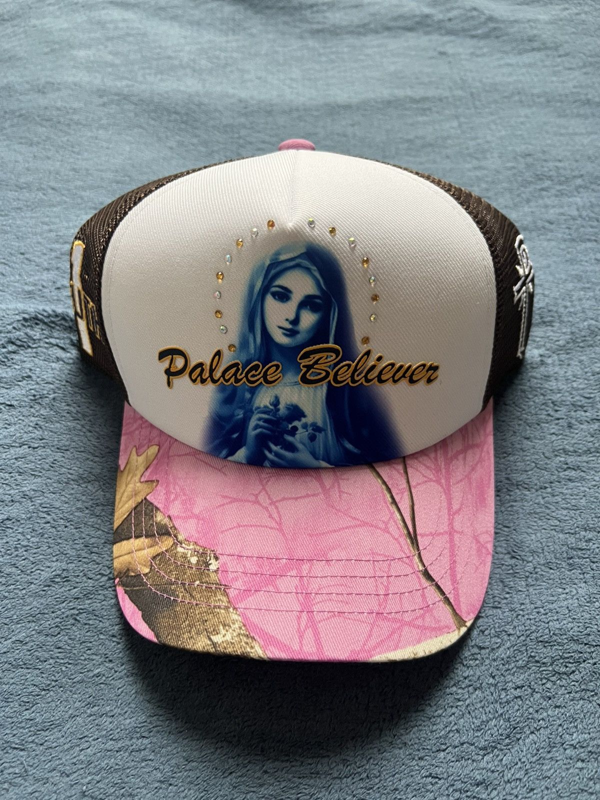 Palace × Streetwear Palace 1 Truth Trucker Pink | Grailed
