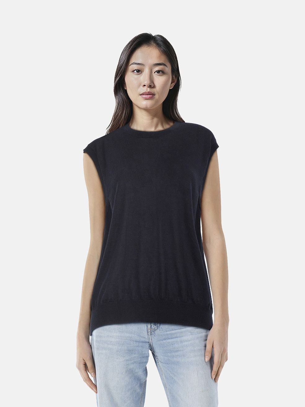 The Row Navy Cashmere Vest Top Size XL / US 12-14 / IT 48-50 - 1 Thumbnail