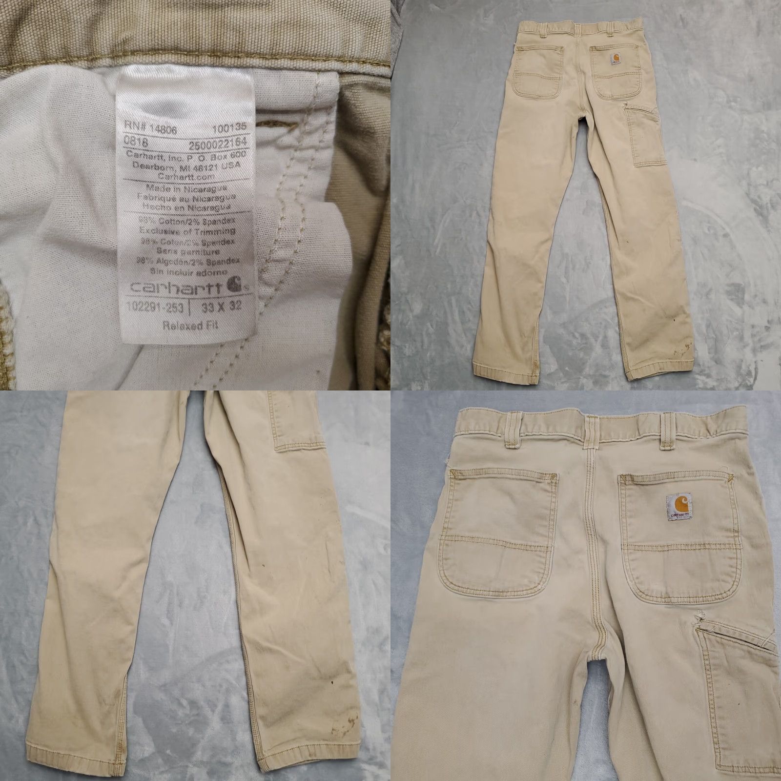 Carhartt Carhartt Pants Mens 32x32 Brown Twill Relaxed Cargo Stretch Comfort Work 102291 Size US 32 / EU 48 - 8 Thumbnail