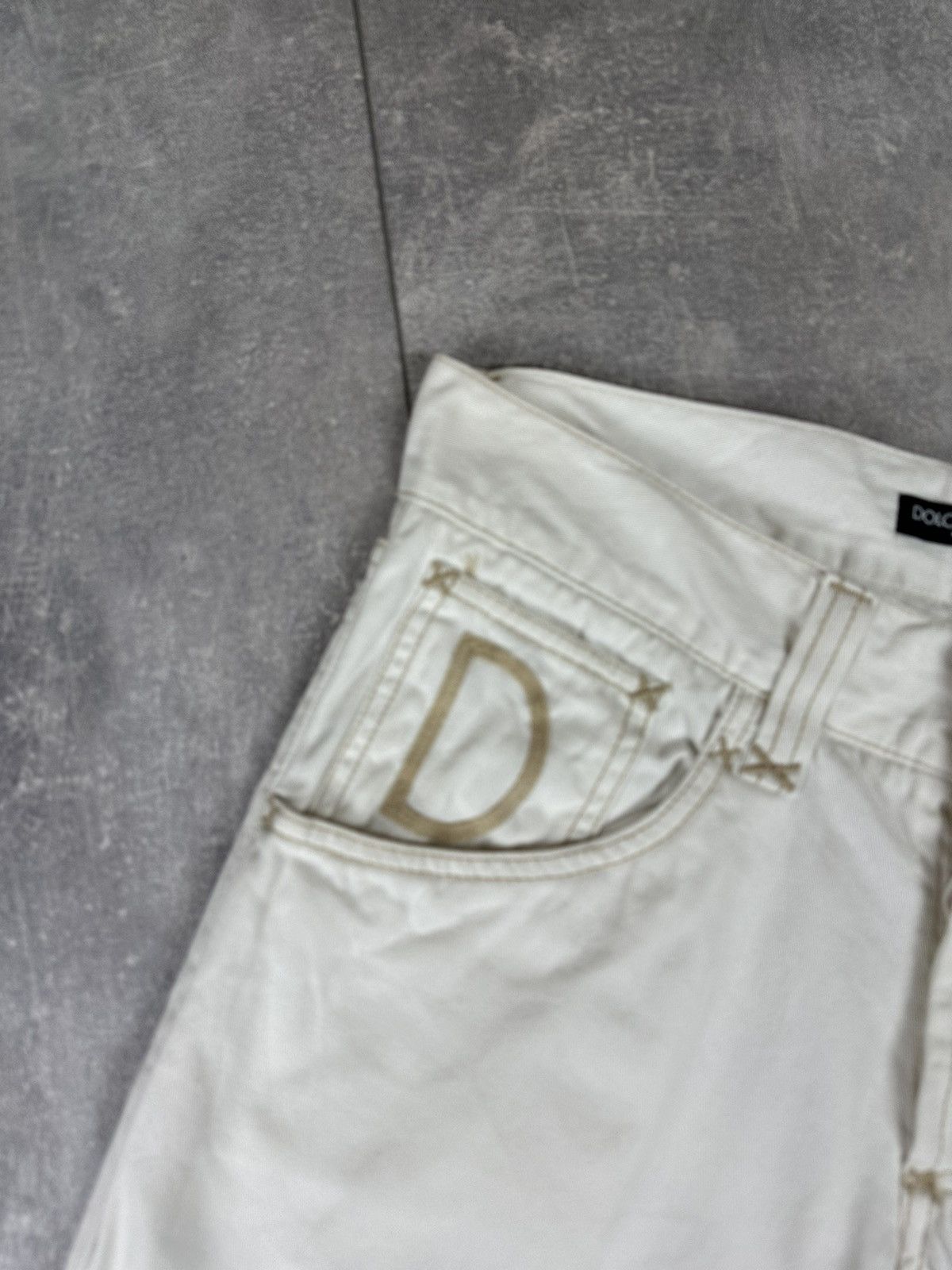 Dolce & Gabbana Dolce & Gabbana Logo Women’s Luxury White Jeans Size 28" / US 6 / IT 42 - 5 Thumbnail
