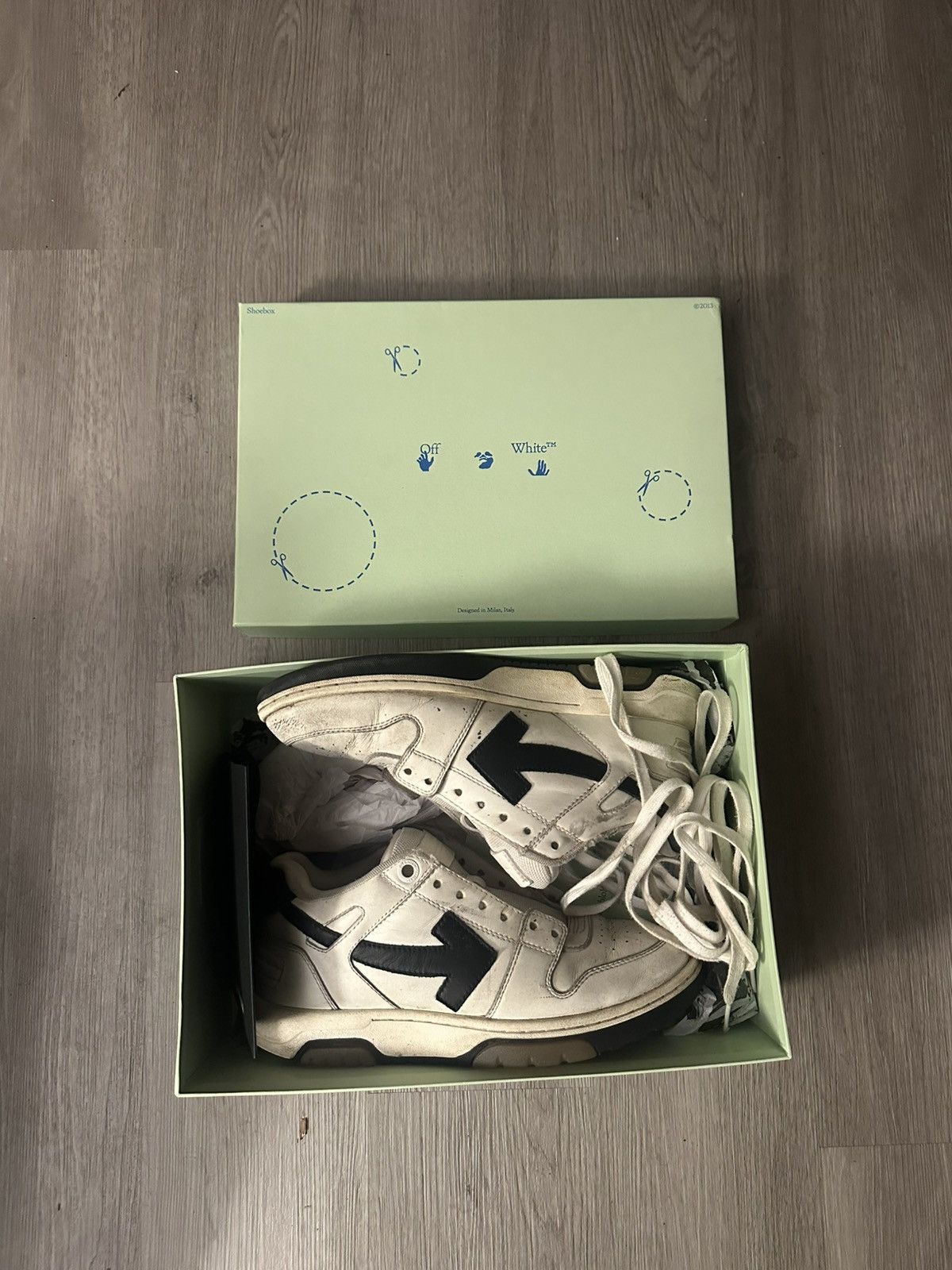 Off-White Size 7.5 - Off-White Out Of Office OOO White - 16251576 Size US 7.5 / EU 40-41 - 11 Thumbnail