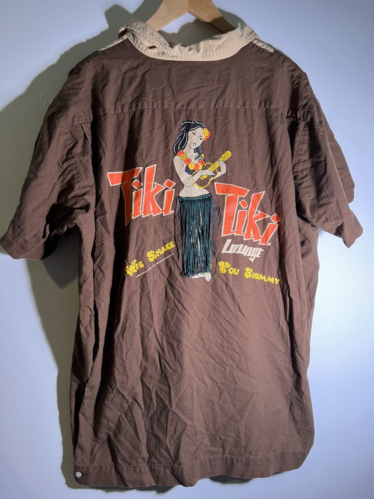 Vintage 90’s 2000’s VTG Vintage Tiki Lounge Hawaiian Hula Girl Shirt Size US XXL / EU 58 / 5 - 1 Thumbnail