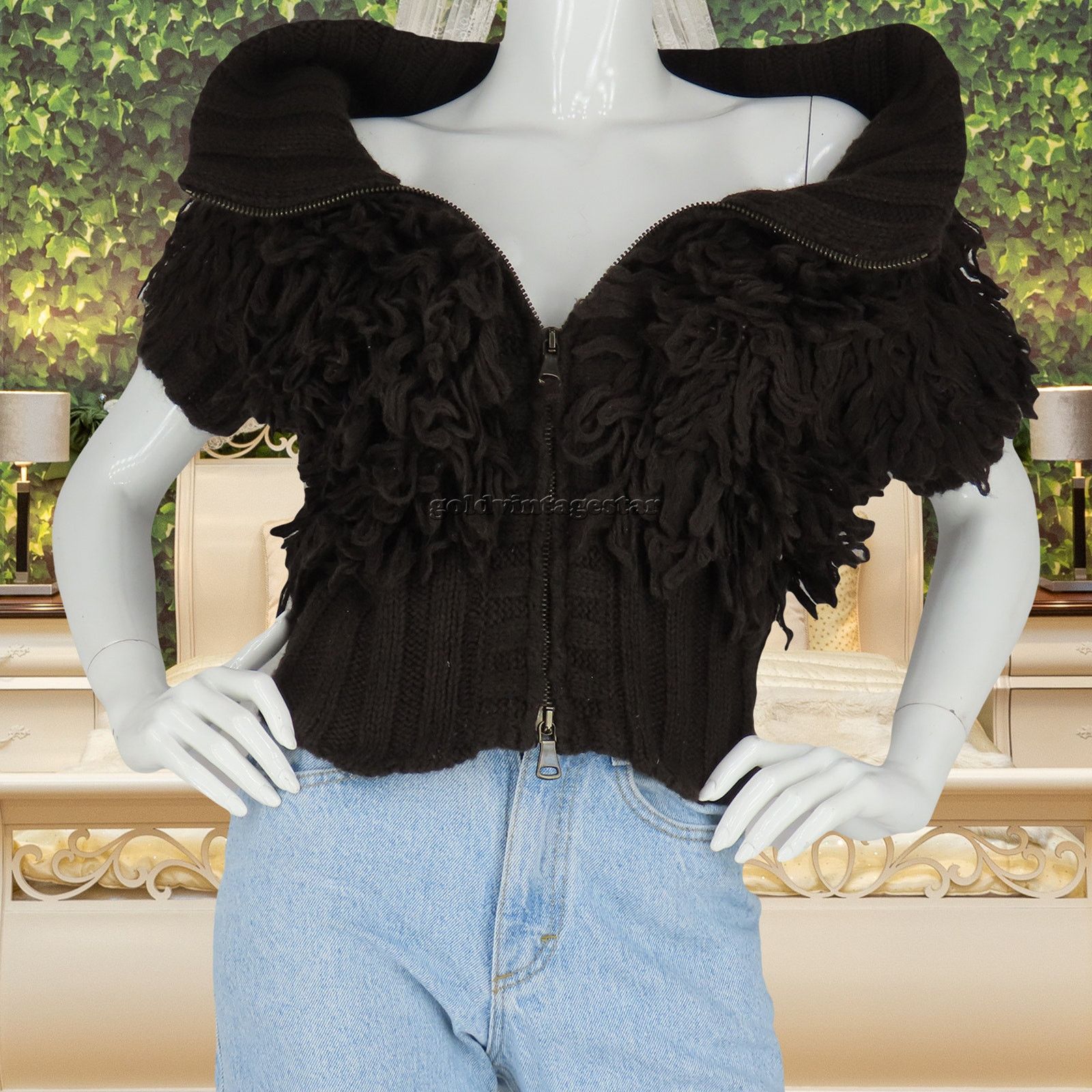 United Colors Of Benetton United Colors of Benetton Chunky Knit Tassel Wool Sweater Size S / US 4 / IT 40 - 9 Thumbnail