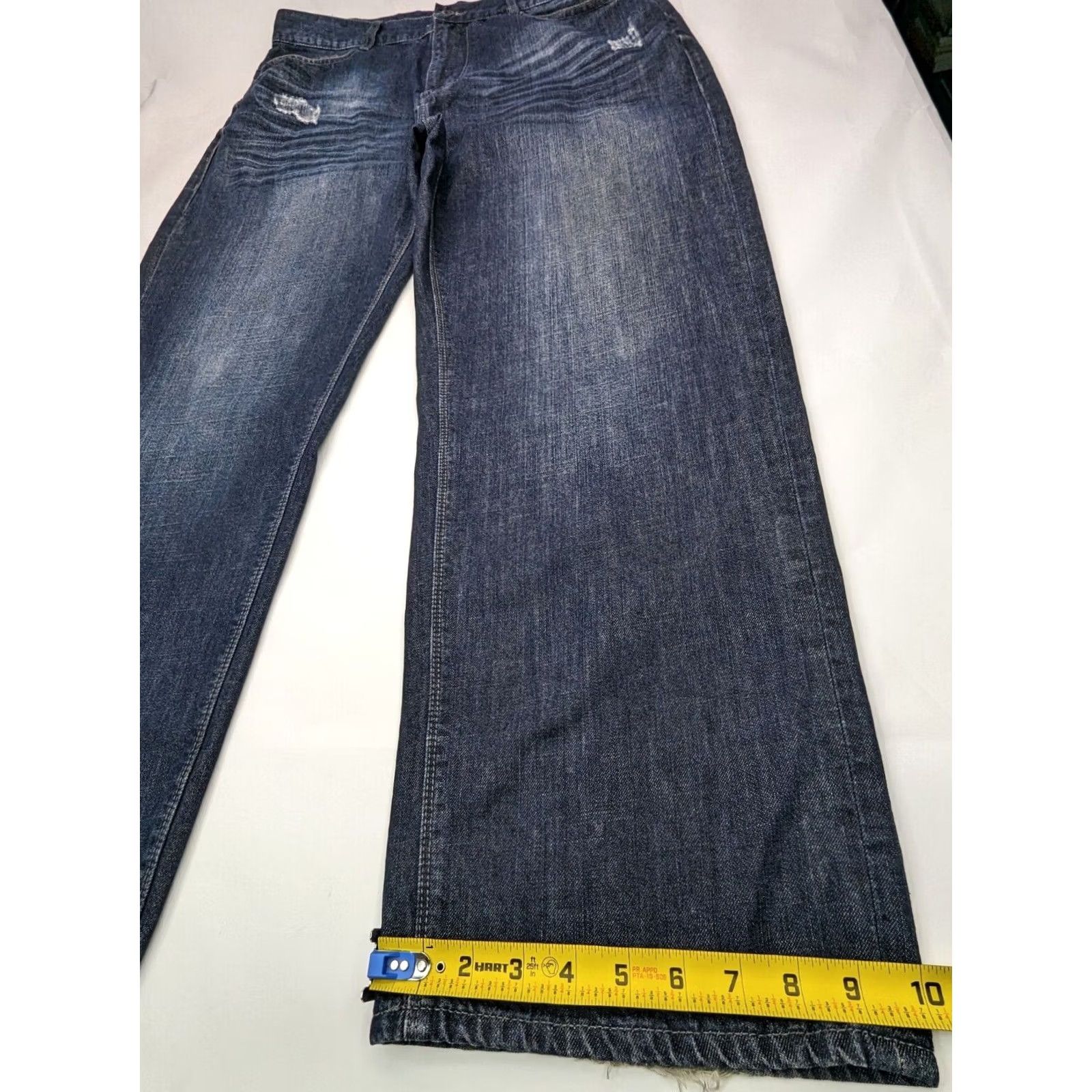 Sean John Sean John Garvey Original Fit Jeans 36x30 38x30 Dark Wash Denim 5-Pocket Relaxed Men Baggy Streetwear Hip Hop Y2K Logo Vintage- none Size US 38 / EU 54 - 2 Thumbnail