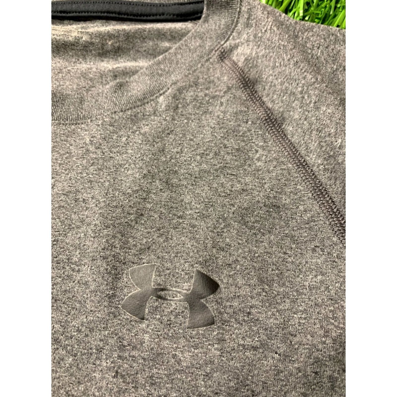 Under Armour Under Armour Mens Training Compression Jersey Shirt S Gray CrossFit Short Sleeve Jersey Adults Mens Size US S / EU 44-46 / 1 - 3 Thumbnail