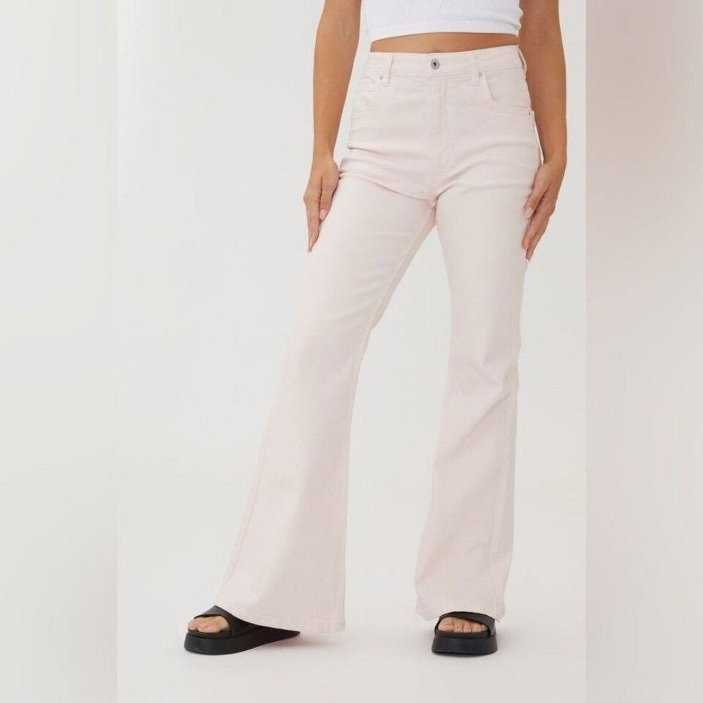 Cotton On Cotton On Original Flare Jean in Soft Pink size 6 Size 28" / US 6 / IT 42 - 2 Thumbnail