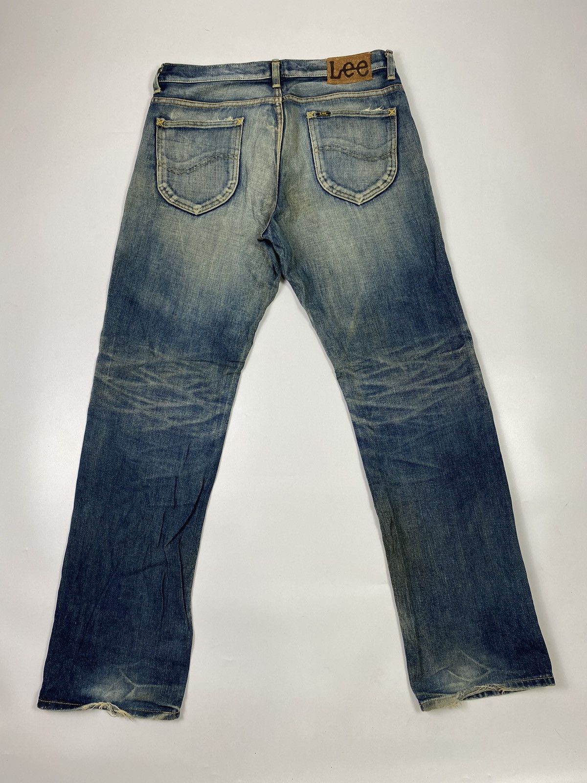 Japanese Brand × Jean × Lee 💥Faded💥 lee dirty fade mudwash jeans denim pant Size US 34 / EU 50 - 1 Thumbnail