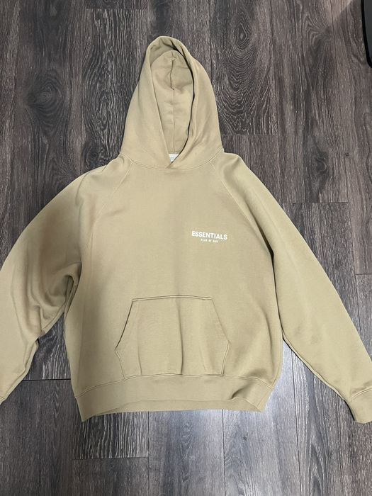 Fear of God Essentials Hoodie Desert Taupe Men's - SS22 - US