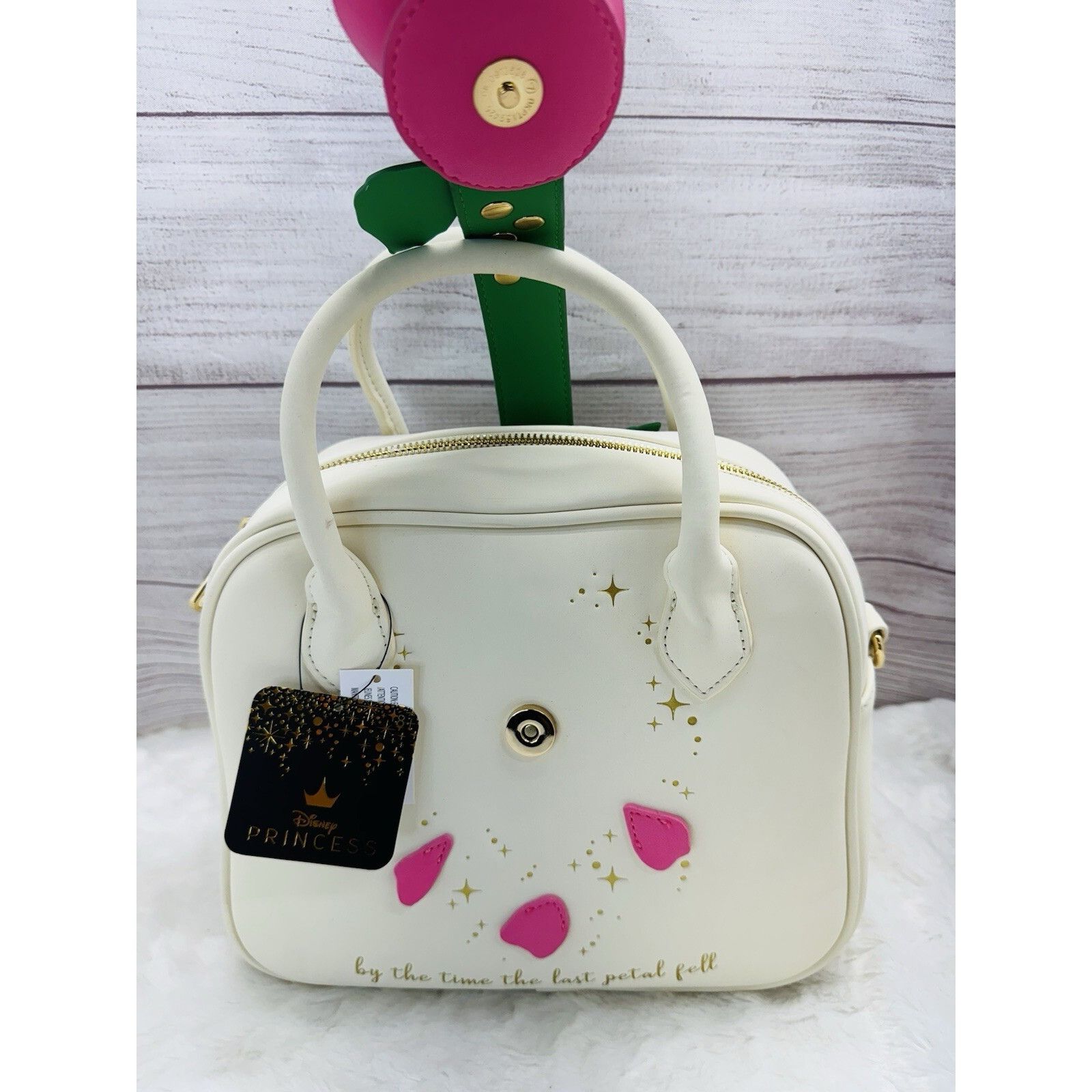 Disney Loungefly Disney Beauty & the Beast Belle Enchanted Rose Cro Size ONE SIZE - 7 Thumbnail