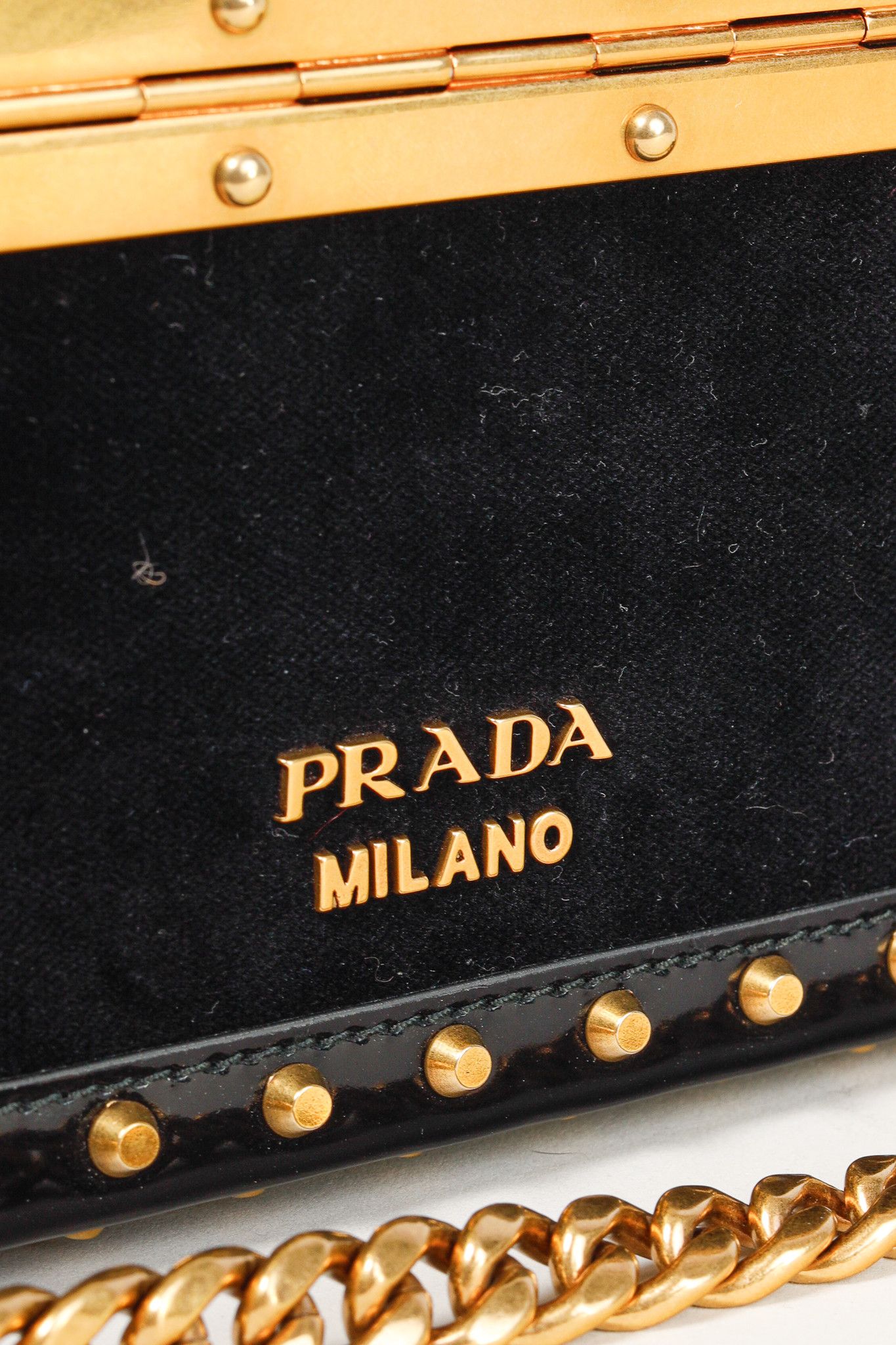Prada Prada PF/17 Treasure Trunk Black Mini Velvet Box Bag Size ONE SIZE - 12 Thumbnail