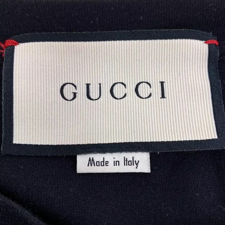Gucci Gucci Black side striped leopard embroidered cotton round-n Size XS / US 0-2 / IT 36-38 - 6 Thumbnail