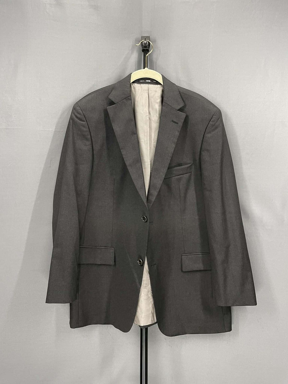 Hugo Boss Hugo Boss Nordstrom Charcoal Blazer 44 Made USA Size 44R - 8 Thumbnail