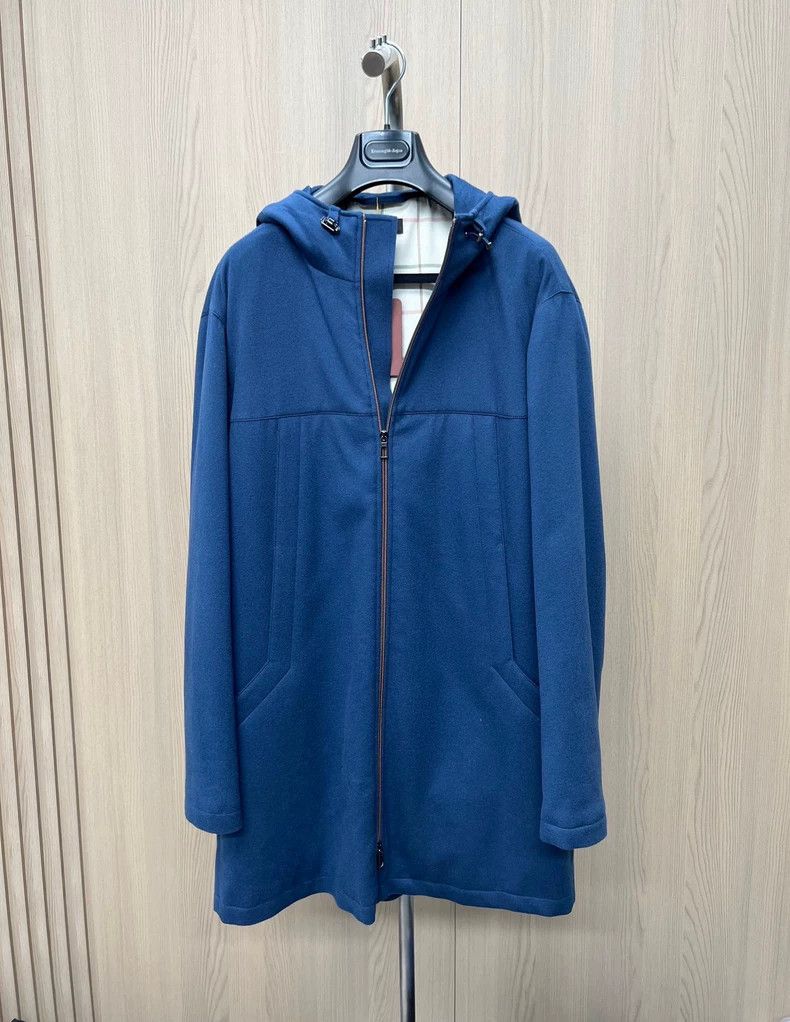 Loro Piana LORO PIANA Cashmere, woolen overcoat with hood Size XL / US 12-14 / IT 48-50 - 1 Thumbnail