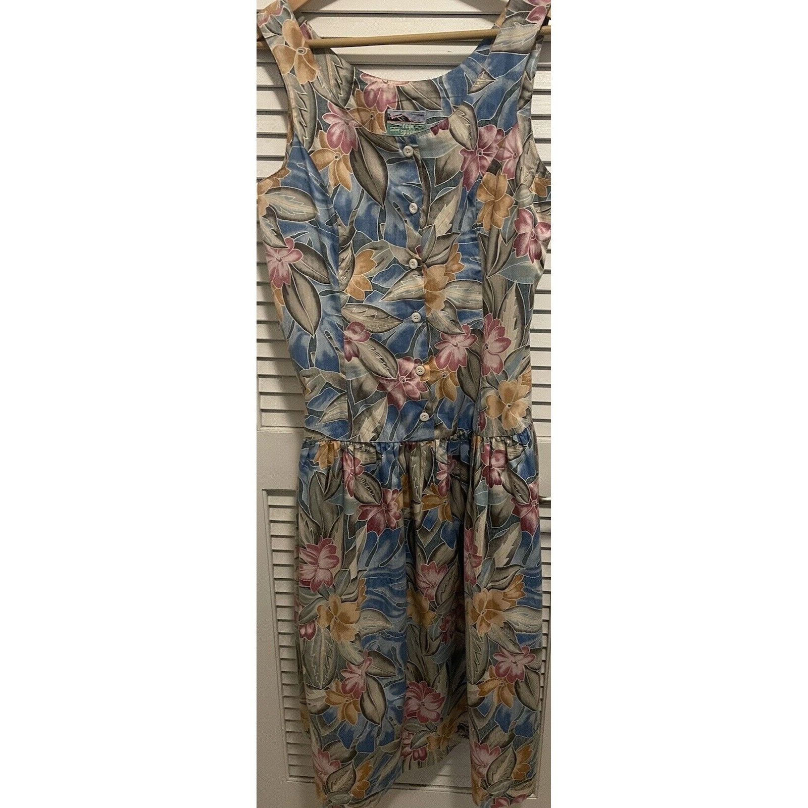 Reyn Spooner Vintage Reyn Spooner Hawaiian Floral Button Down Dress Slee Size M / US 6-8 / IT 42-44 - 1 Thumbnail
