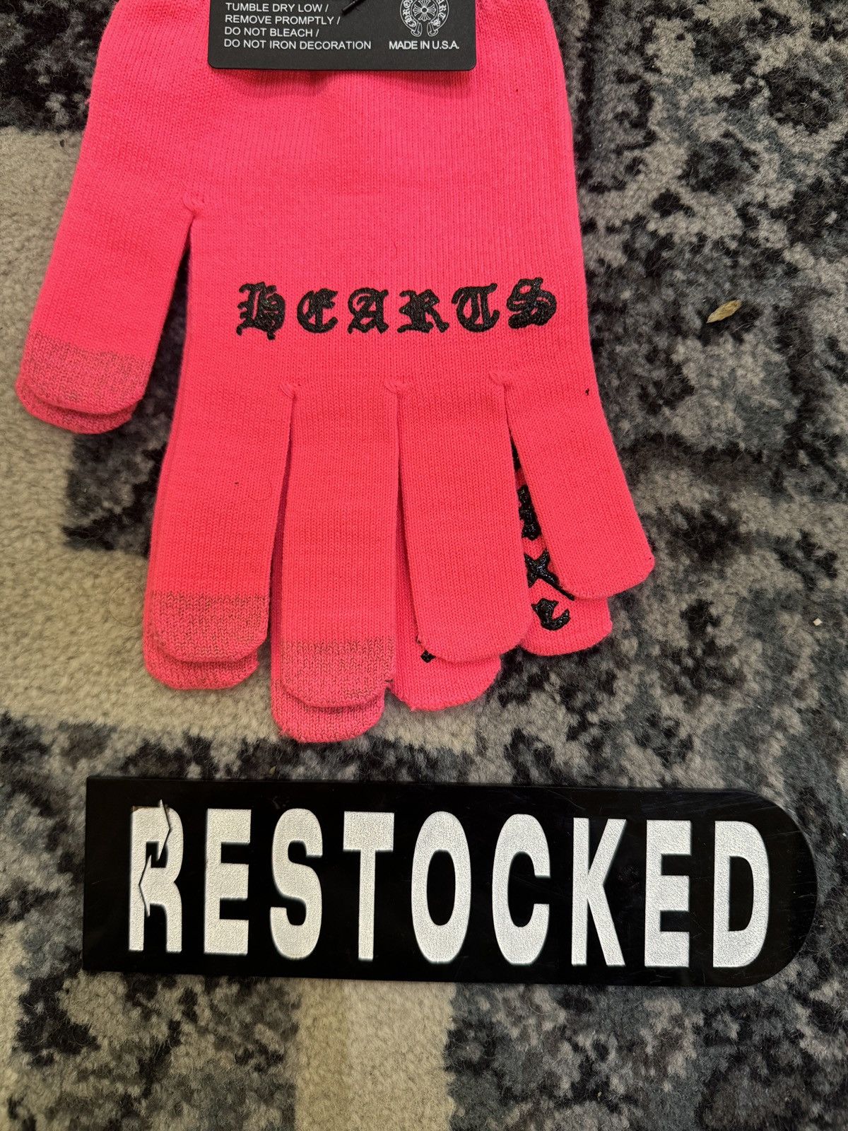 Chrome Hearts New Chrome Hearts Logo Print Work Gloves Size ONE SIZE - 3 Thumbnail