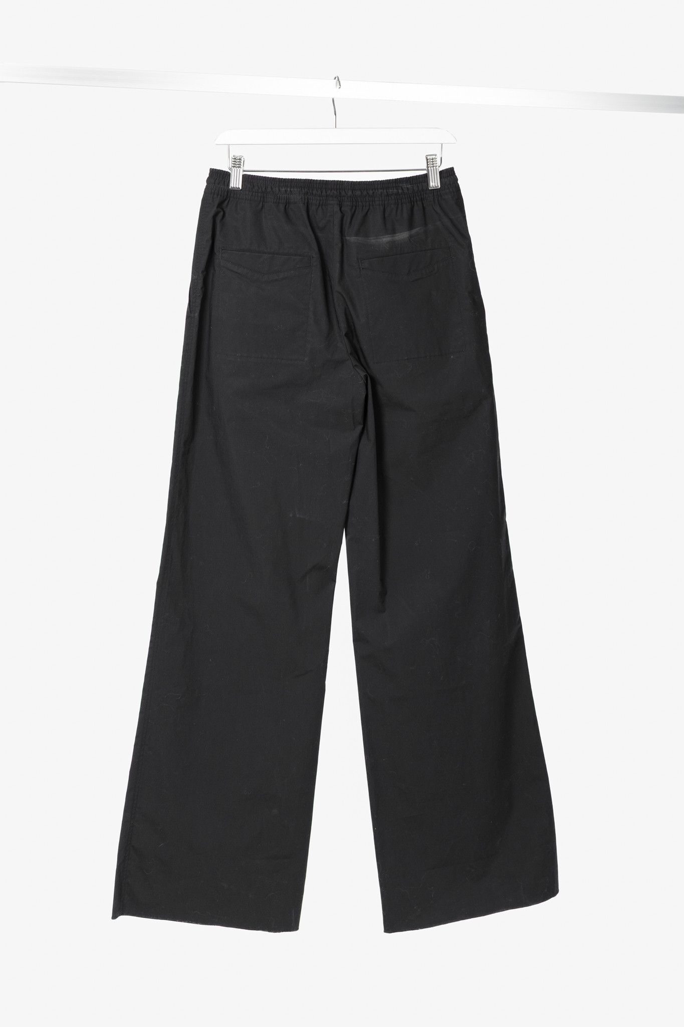 DOROTHEE SCHUMACHER Dorothee Schumacher Poplin Power Black Cotton Flared Pants Size 27" / US 4 / IT 40 - 2 Thumbnail