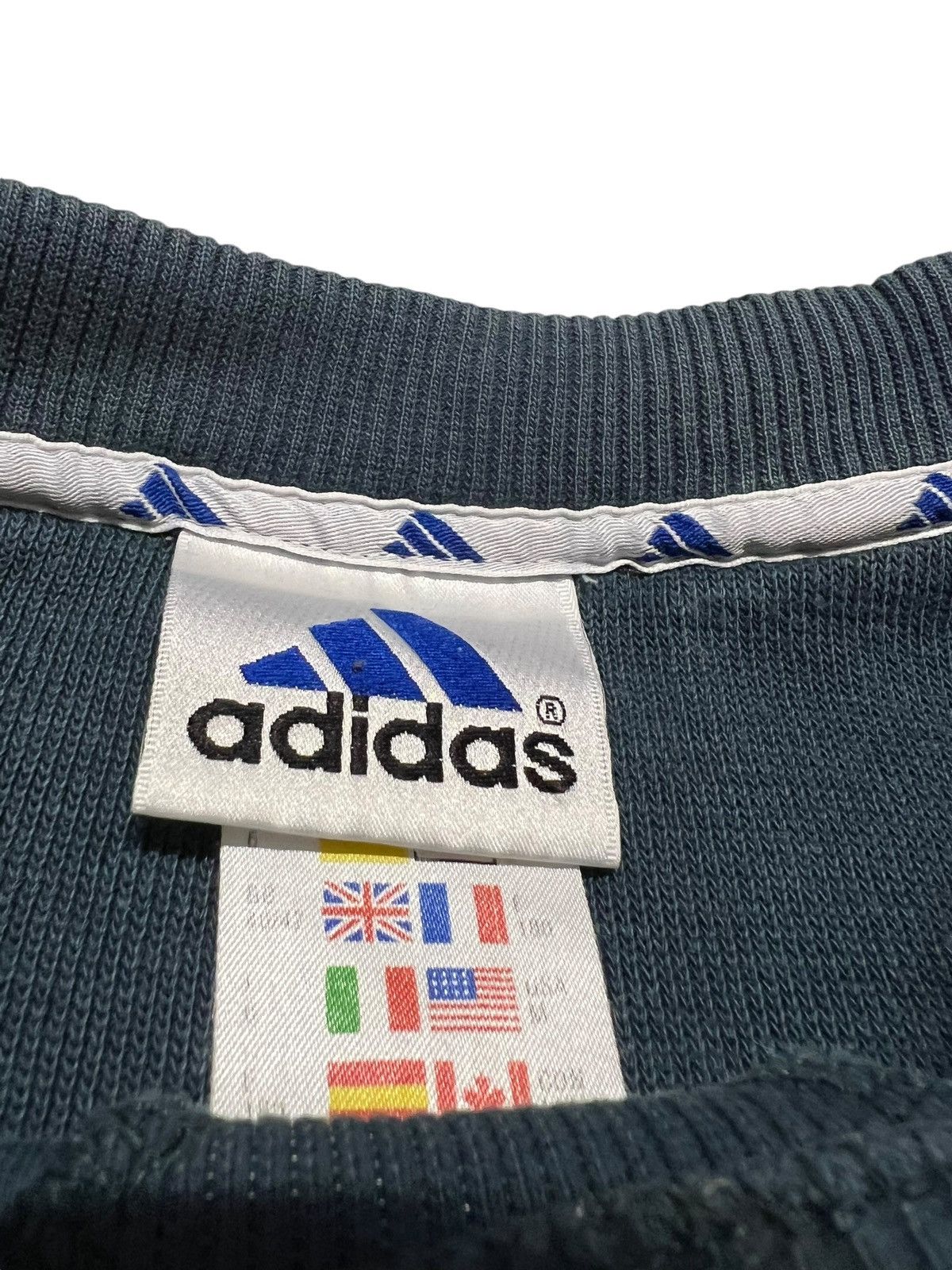 Adidas × Vintage 90s Adidas Spellout Vintage Y2K Oversized Retro Sweatshirt Size US M / EU 48-50 / 2 - 3 Thumbnail