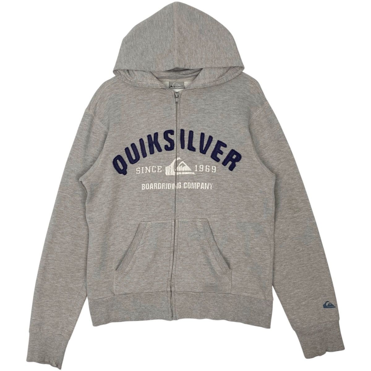Vintage Vintage Quiksilver Sweatshirt Crewneck Gray Big Logo Size M Size US M / EU 48-50 / 2 - 1 Thumbnail