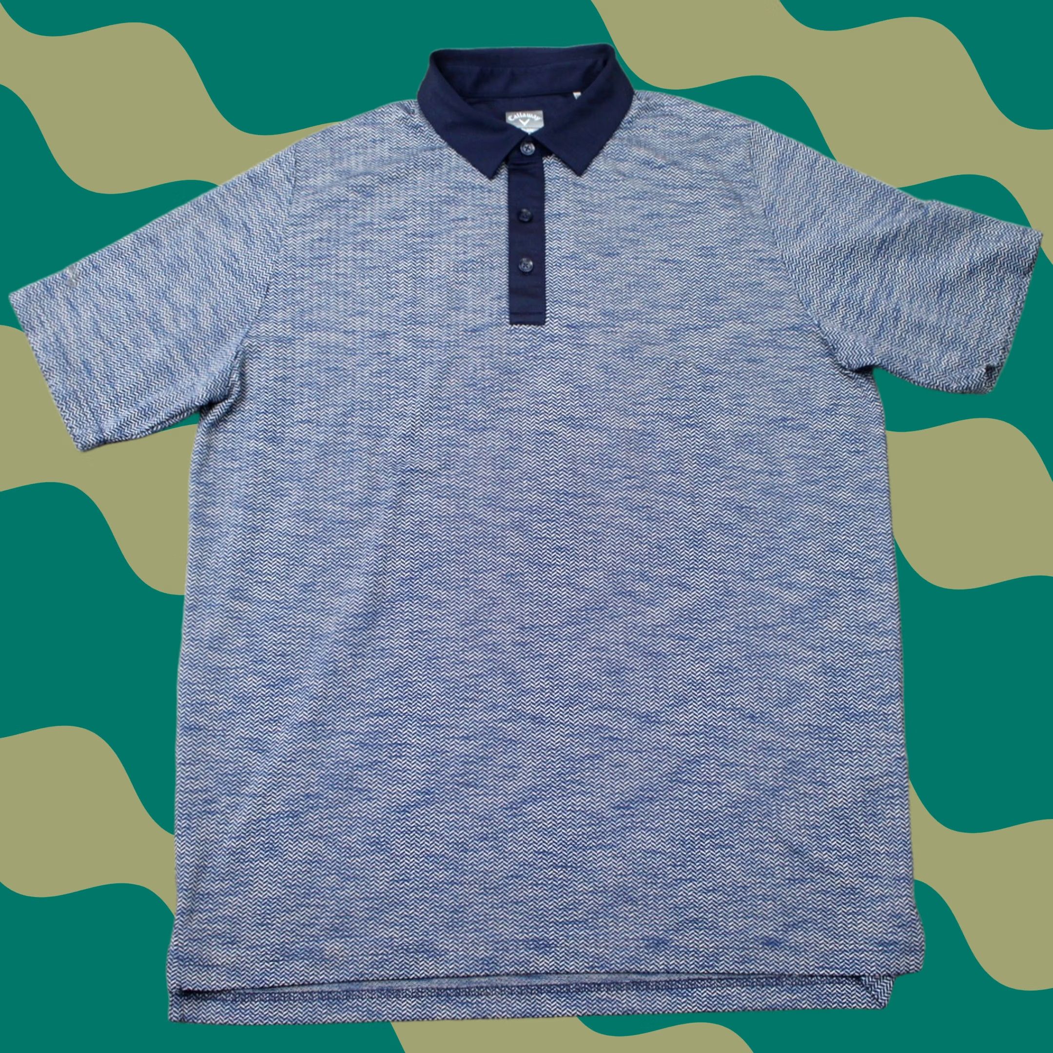 Callaway Callaway Polo Shirt Men L Blue Opti-Dri Short Sleeve Golf Polyester 100% Poly Pullover Size US L / EU 52-54 / 3 - 1 Thumbnail