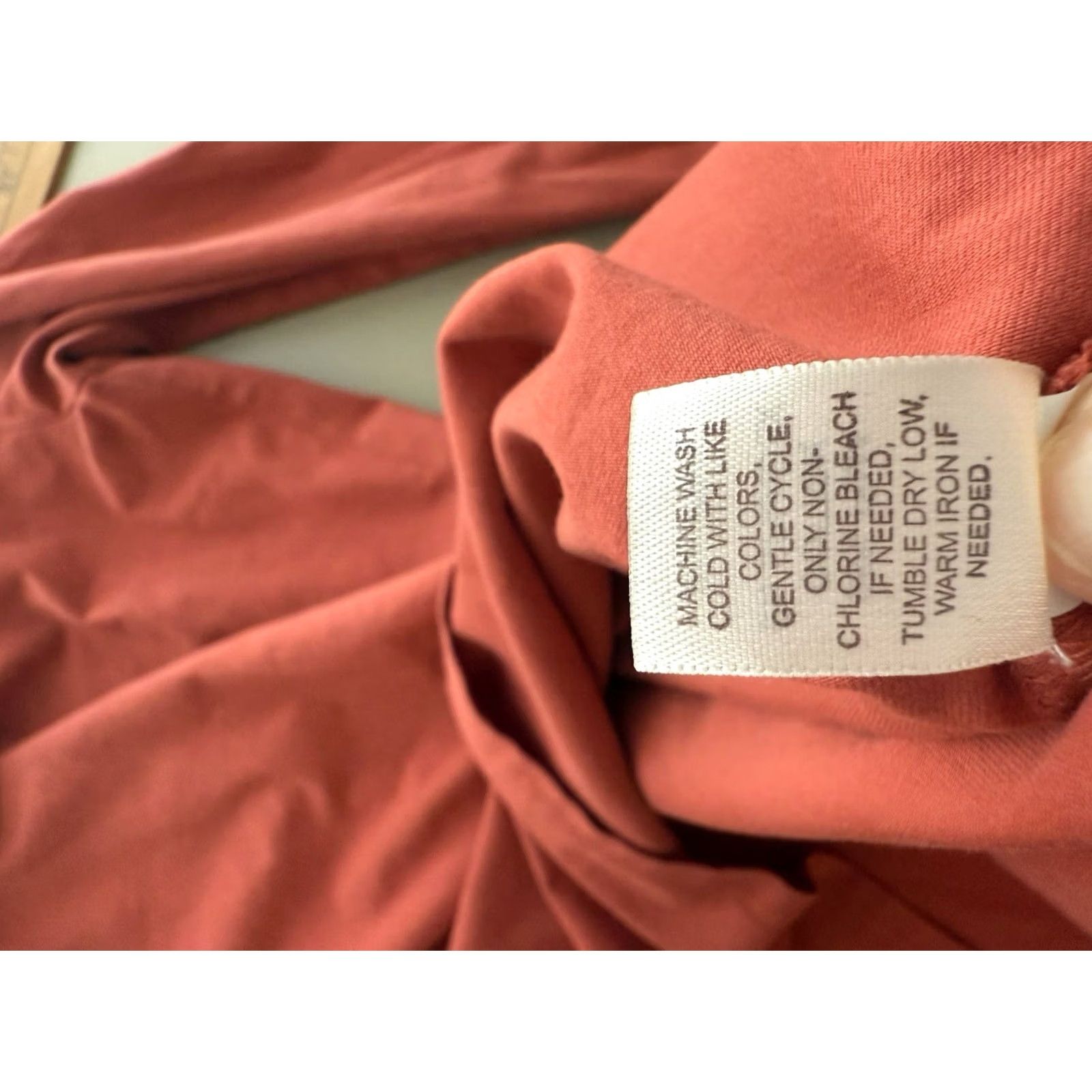 J. Jill J. Jill Women's S Pink Long Sleeve Cotton Tee Basic Minimal Casual Size S / US 4 / IT 40 - 4 Thumbnail