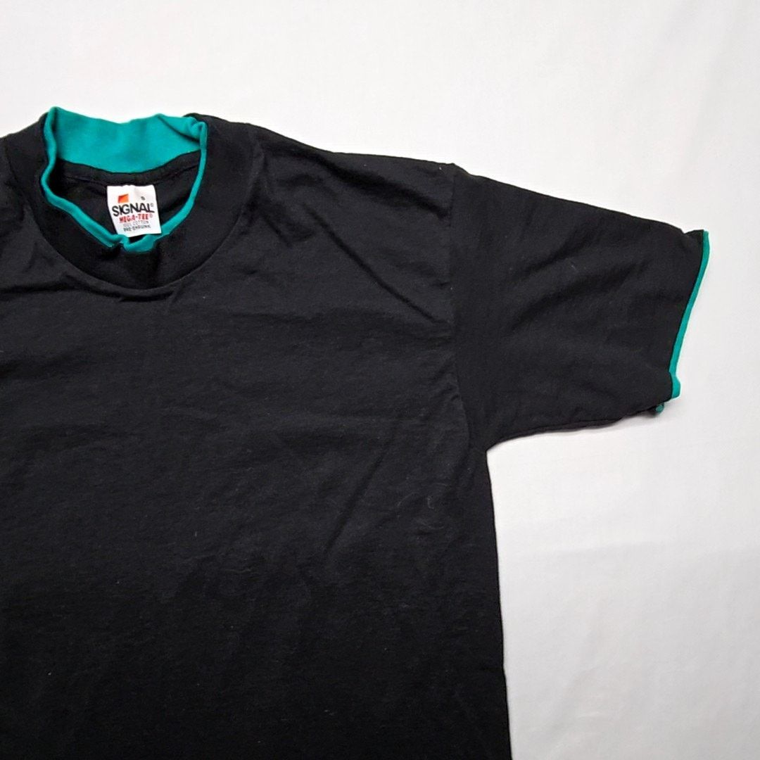 Vintage Vintage Blank Shirt Signal Black Double Collar S Shirt 90s Size US S / EU 44-46 / 1 - 4 Thumbnail