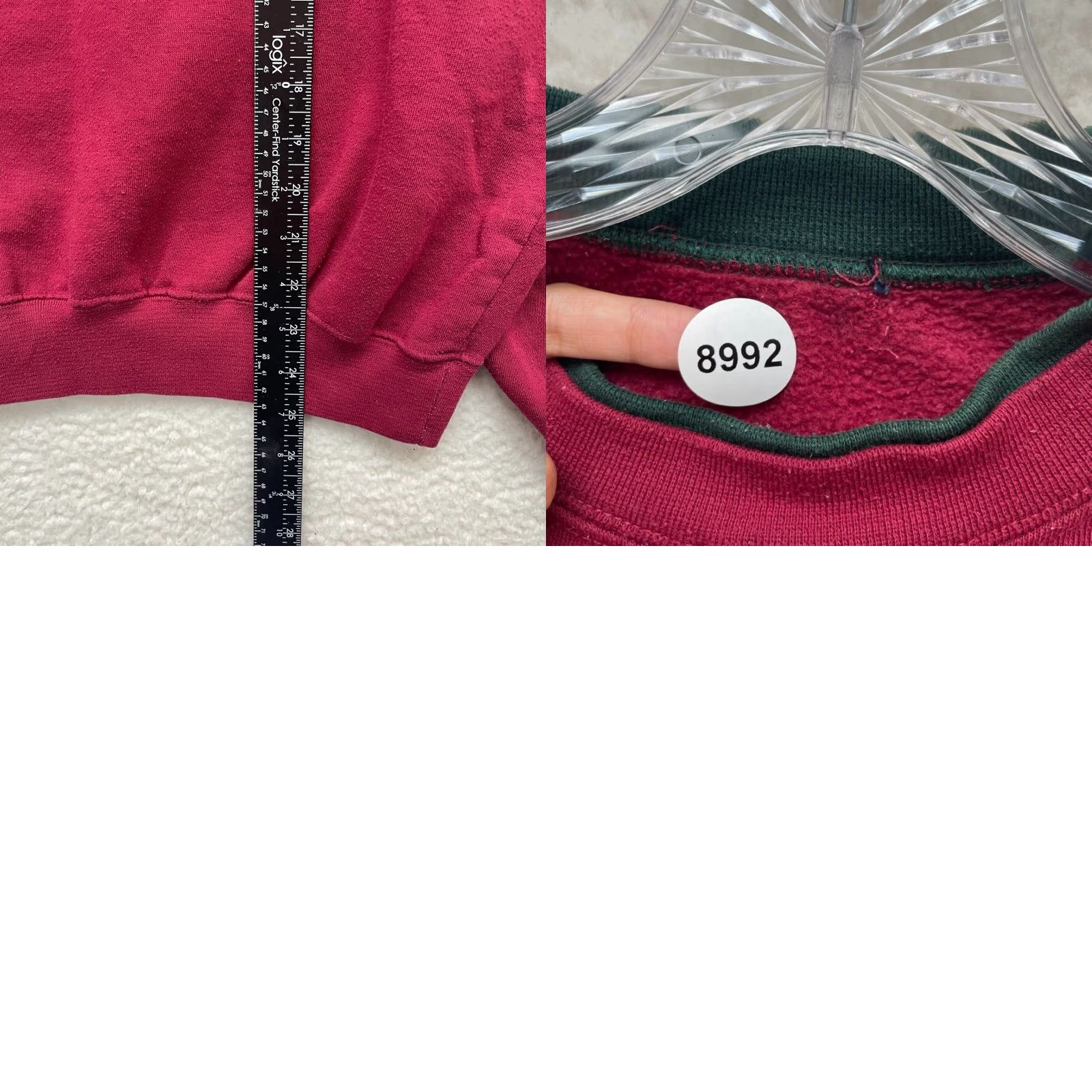 Vintage VINTAGE 90s Sweatshirt Large XL Golf Crest Preppy Academia University Women's L/XL Red Cotton Size XL / US 12-14 / IT 48-50 - 8 Thumbnail