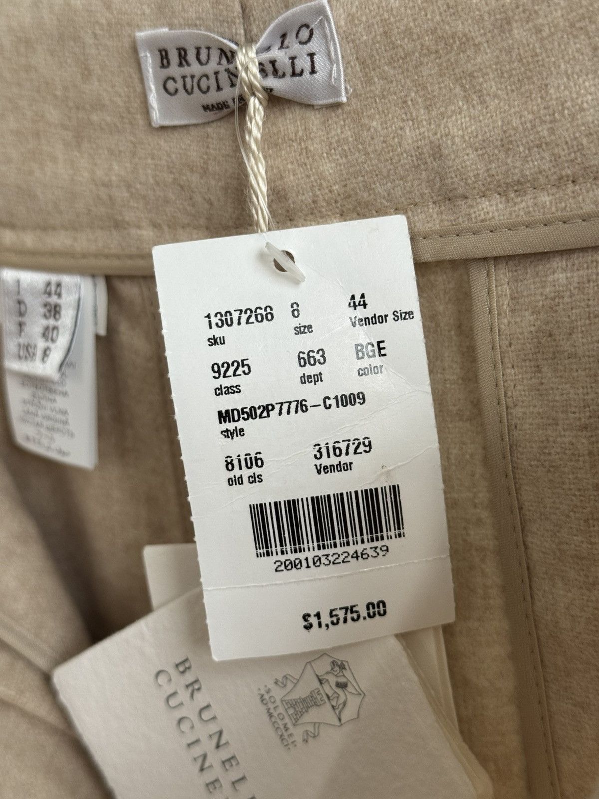 Brunello Cucinelli Brunello Cucinelli BNWT Pants Size 30" / US 8 / IT 44 - 6 Thumbnail