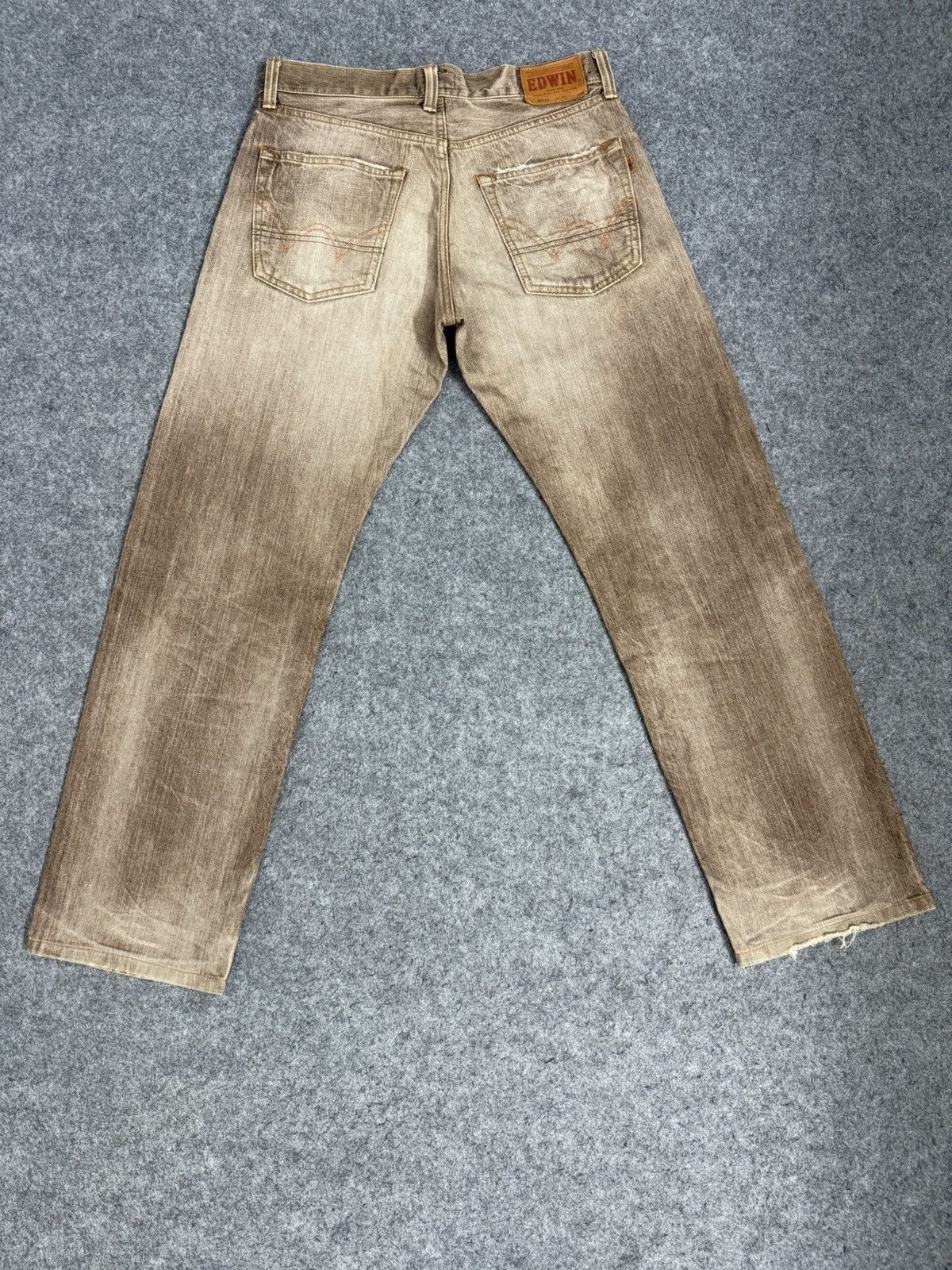 Kapital A15 VINTAGE EDWIN BROWN 505ZX SELVEDGE Size US 32 / EU 48 - 8 Thumbnail