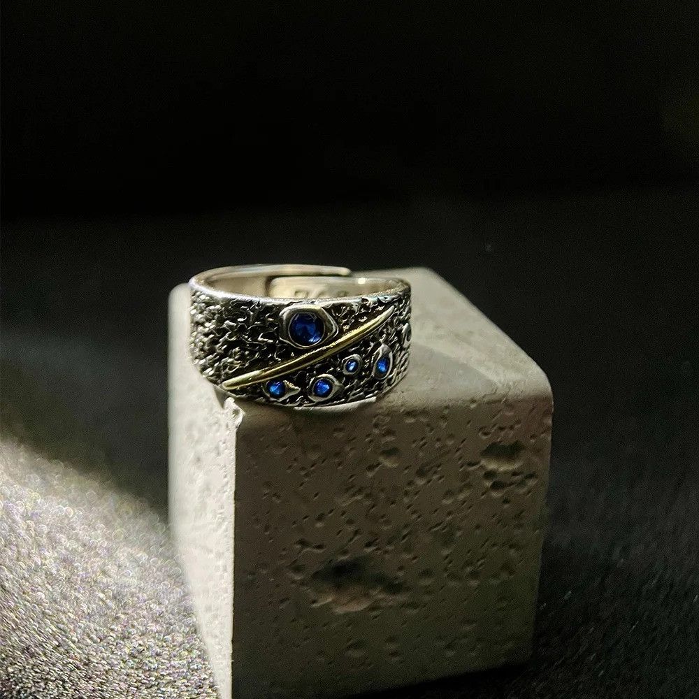 Vintage Retro Shower Stars Ring Size ONE SIZE - 4 Thumbnail