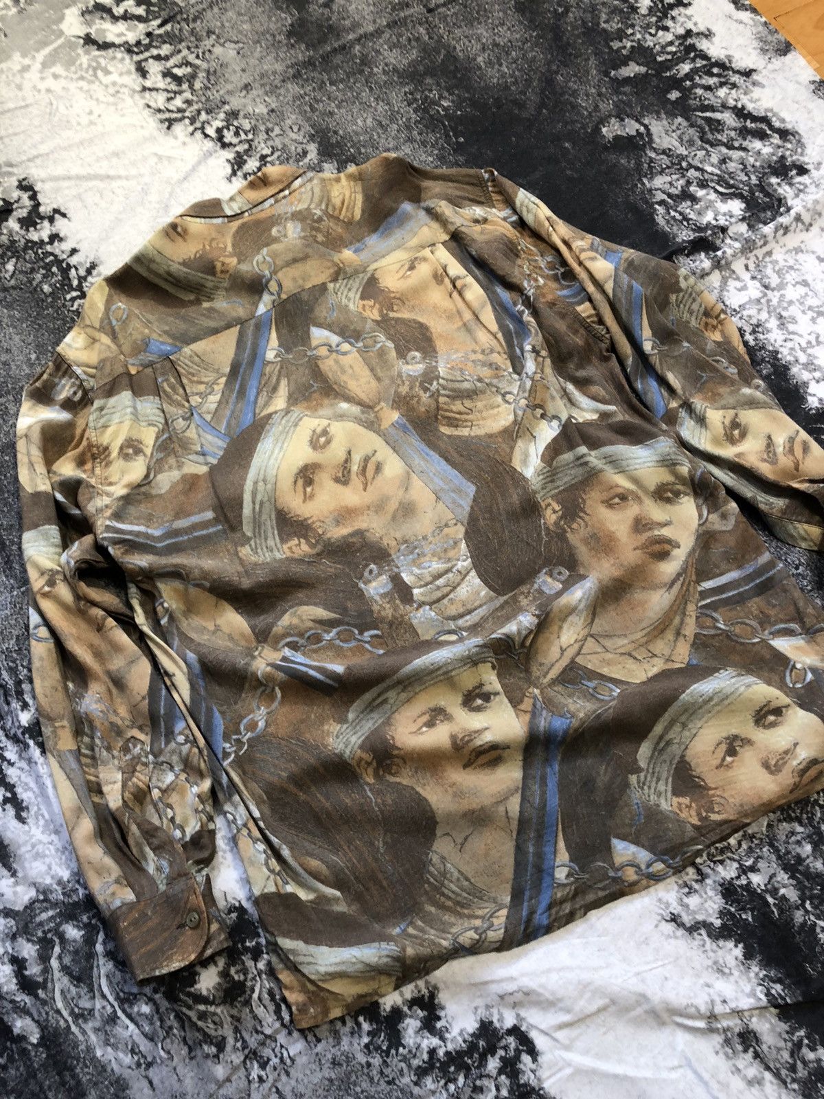 Hysteric Glamour × Japanese Brand 90,s Vintage Shirt Faces Y2K Size US L / EU 52-54 / 3 - 6 Thumbnail