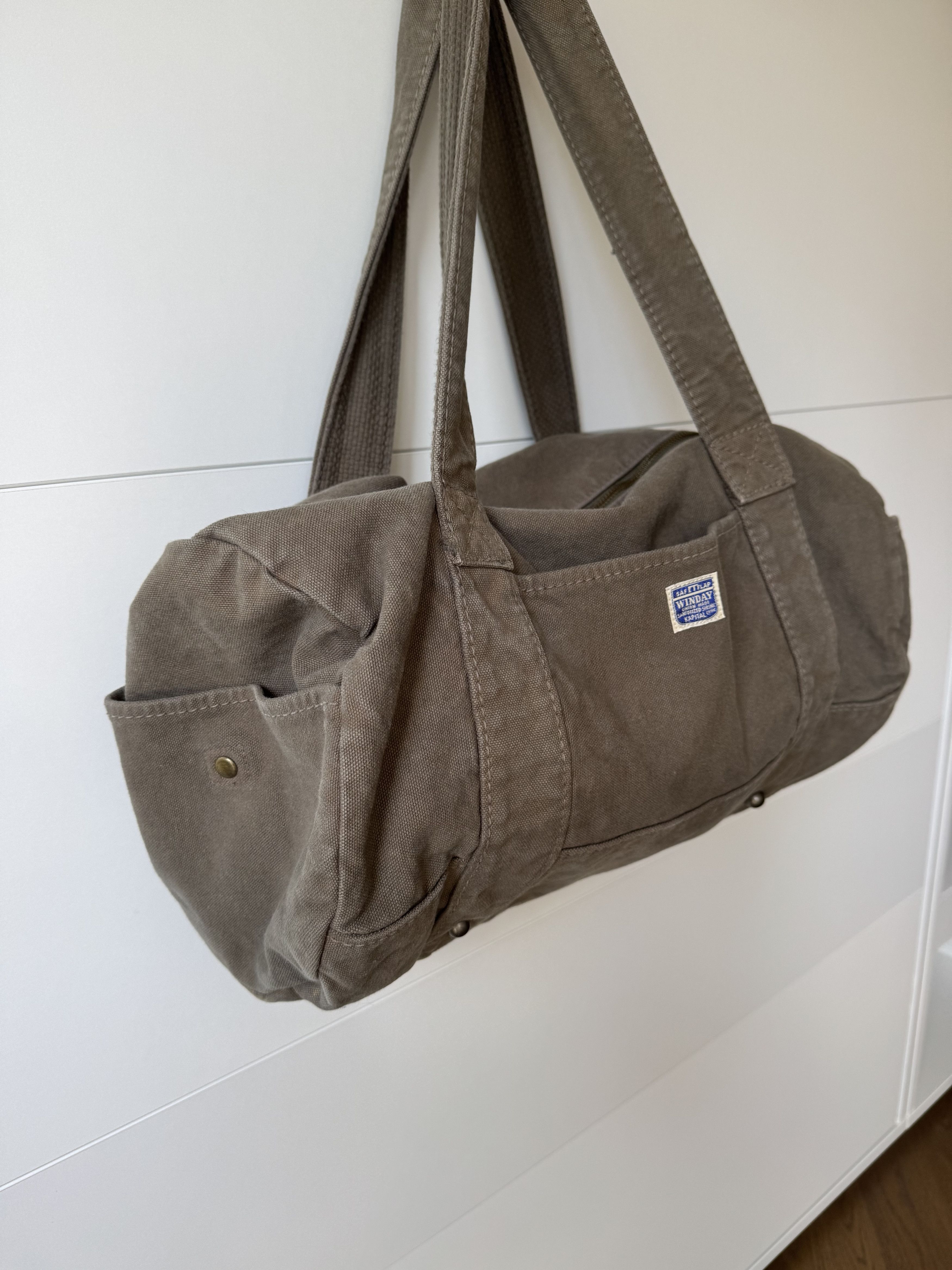 Kapital [OS] Winday Canvas Duffle Bag in Olive Size ONE SIZE - 2 Thumbnail